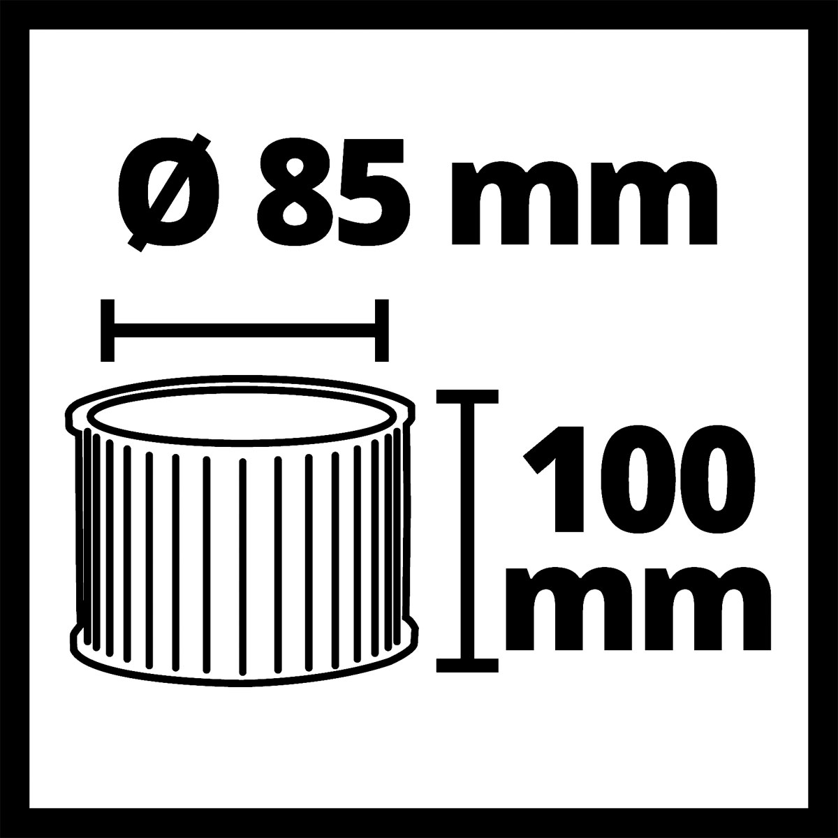 Einhell Faltenfilter für Aschesauger Bild 3