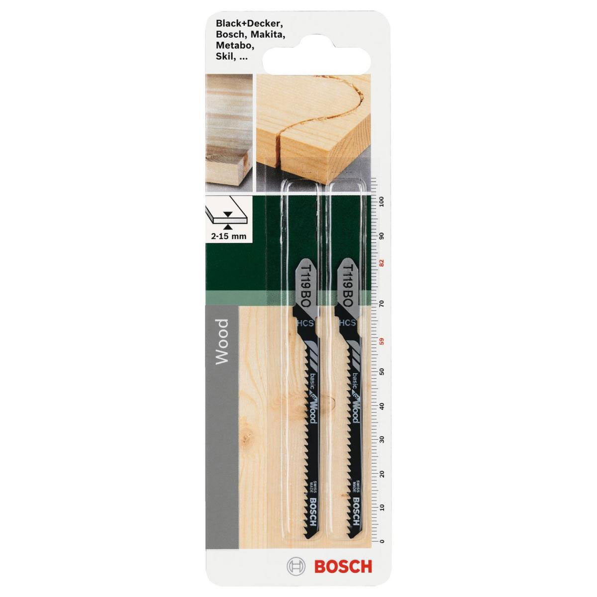 Bosch  DIY Stichsägeblatt T 119 BO HCS 2 Stück Bild 2