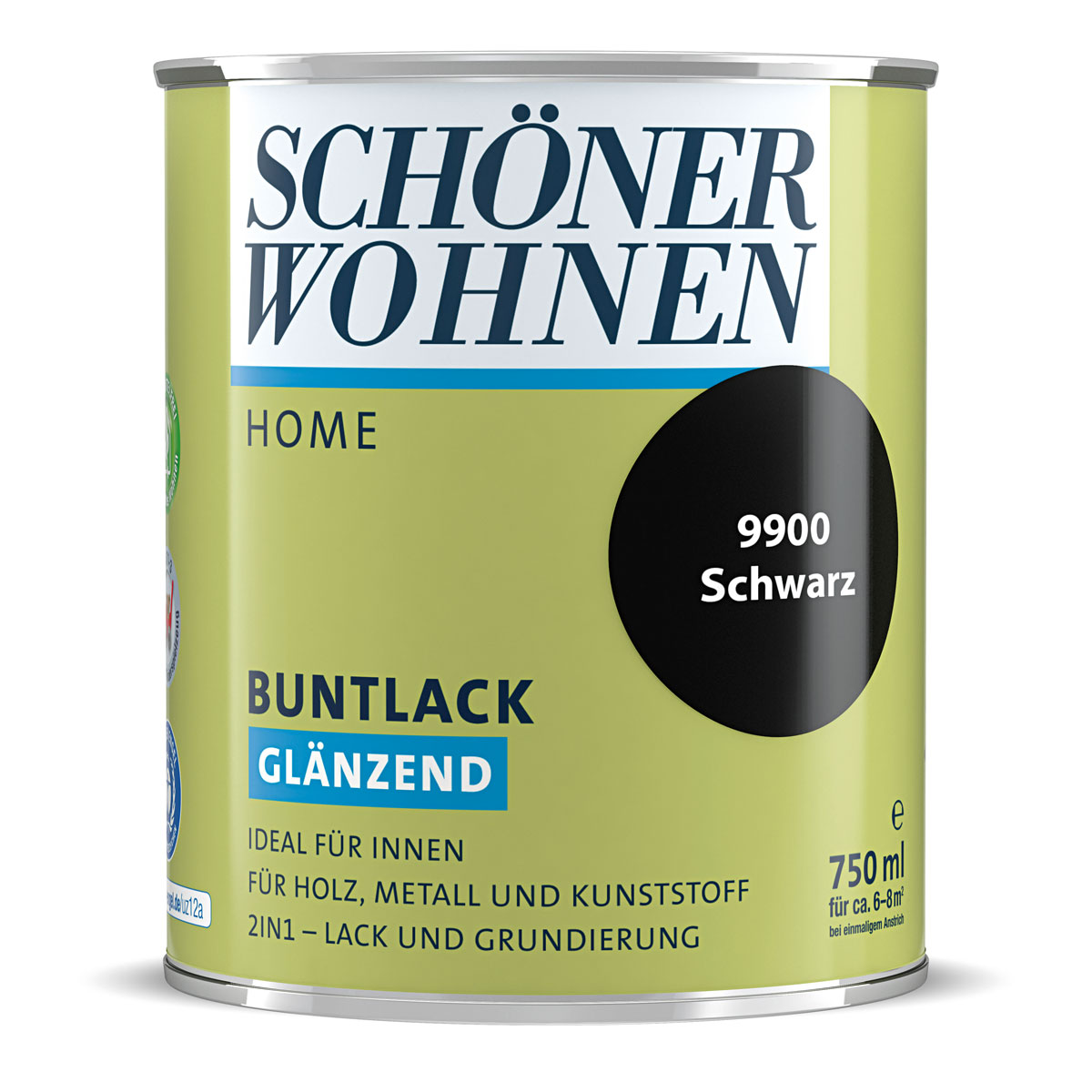 Schöner Wohnen Farbe Buntlack Home schwarz glänzend 750 ml