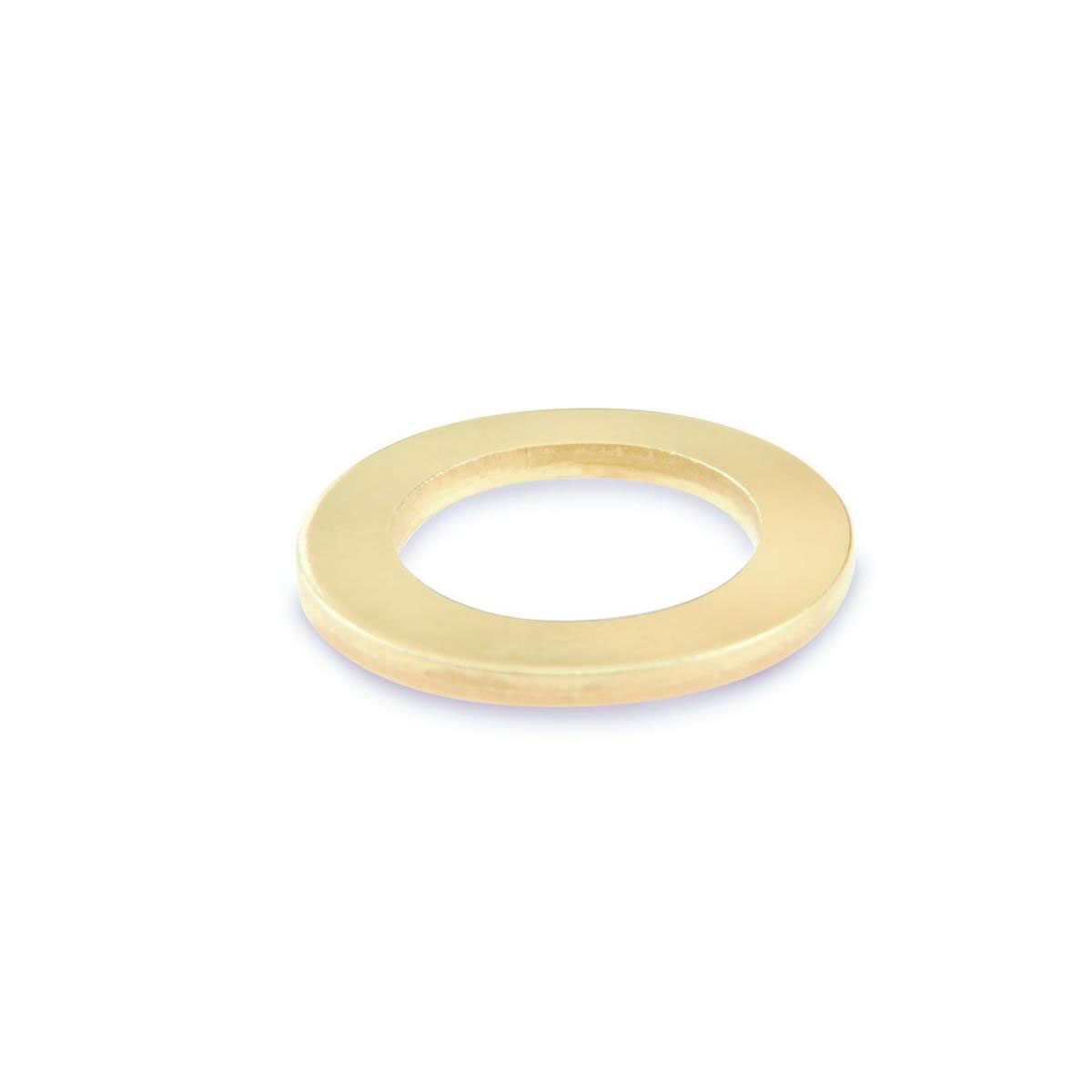 Suki Fitschenring 12 x 18 x 2 mm vermessingt 12mm