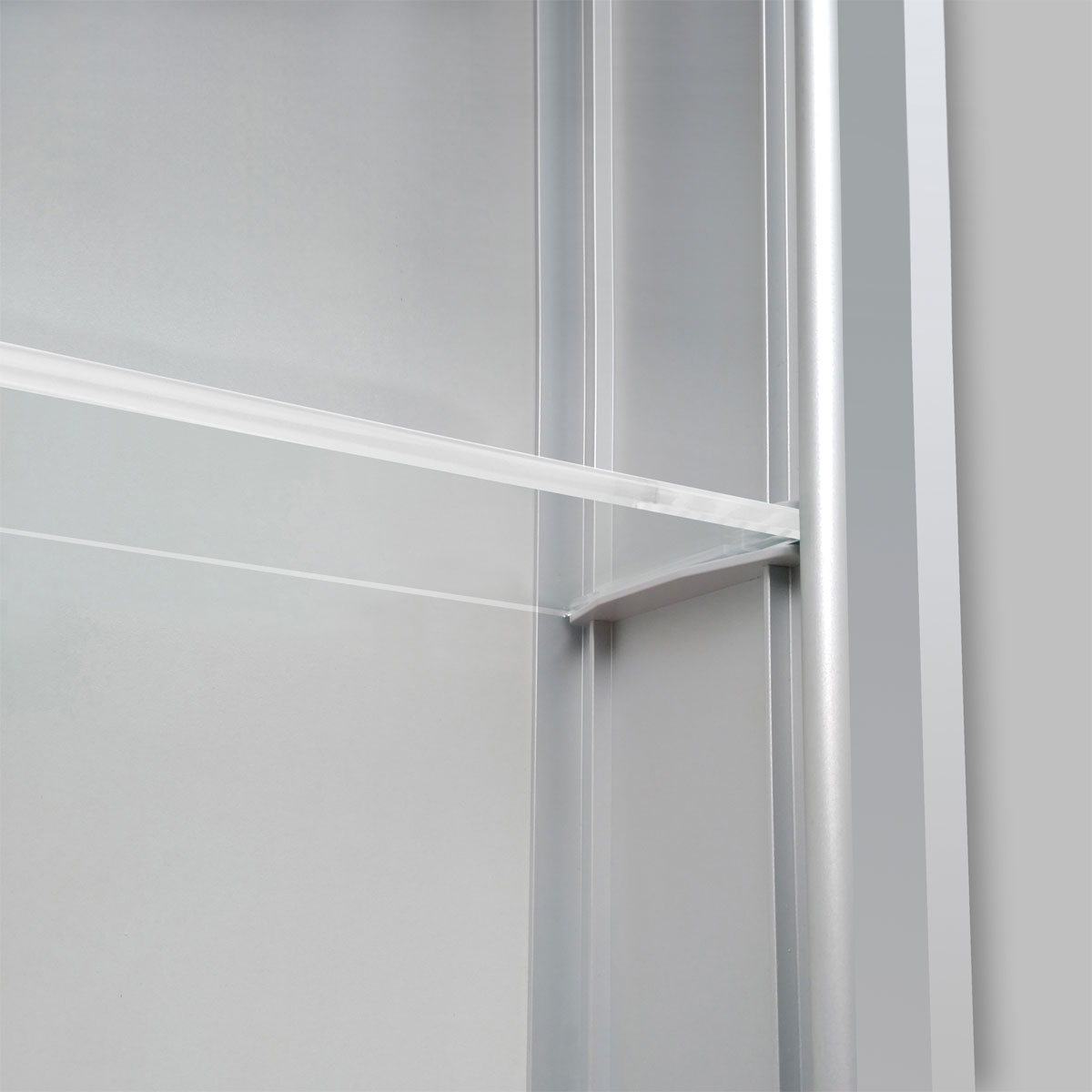 DSK  Design LED Spiegelschrank Aluminio Vegas 50 x 60 cm Bild 5