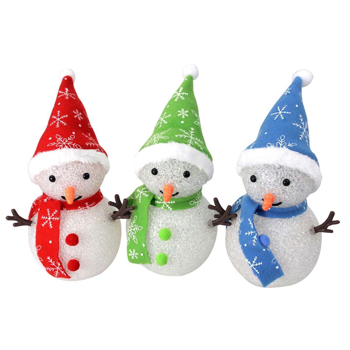 LED-Schneemann 20 cm Farbwechsel