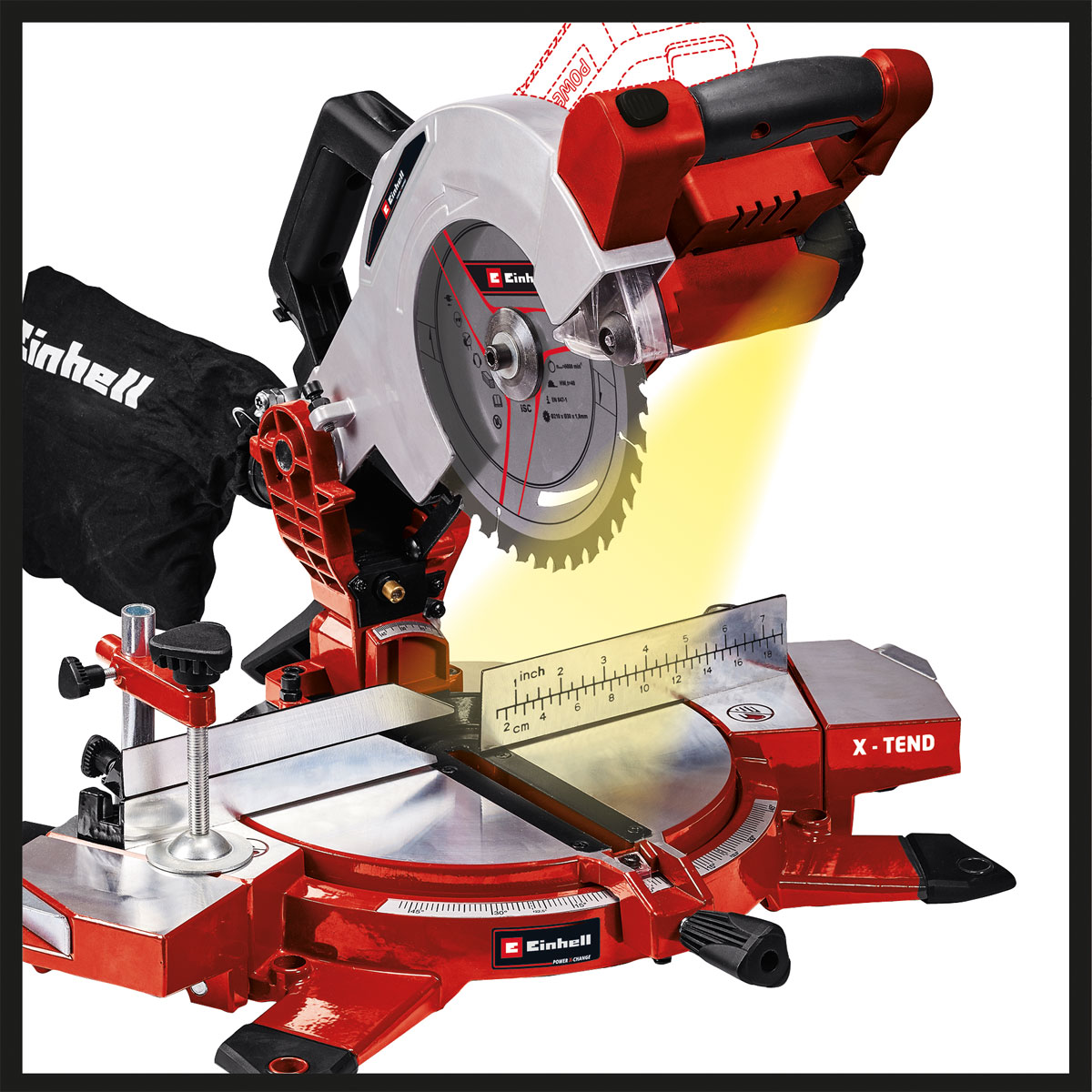 Einhell Akku-Kappsäge TE-MS 18/210 Li-Solo Bild 7