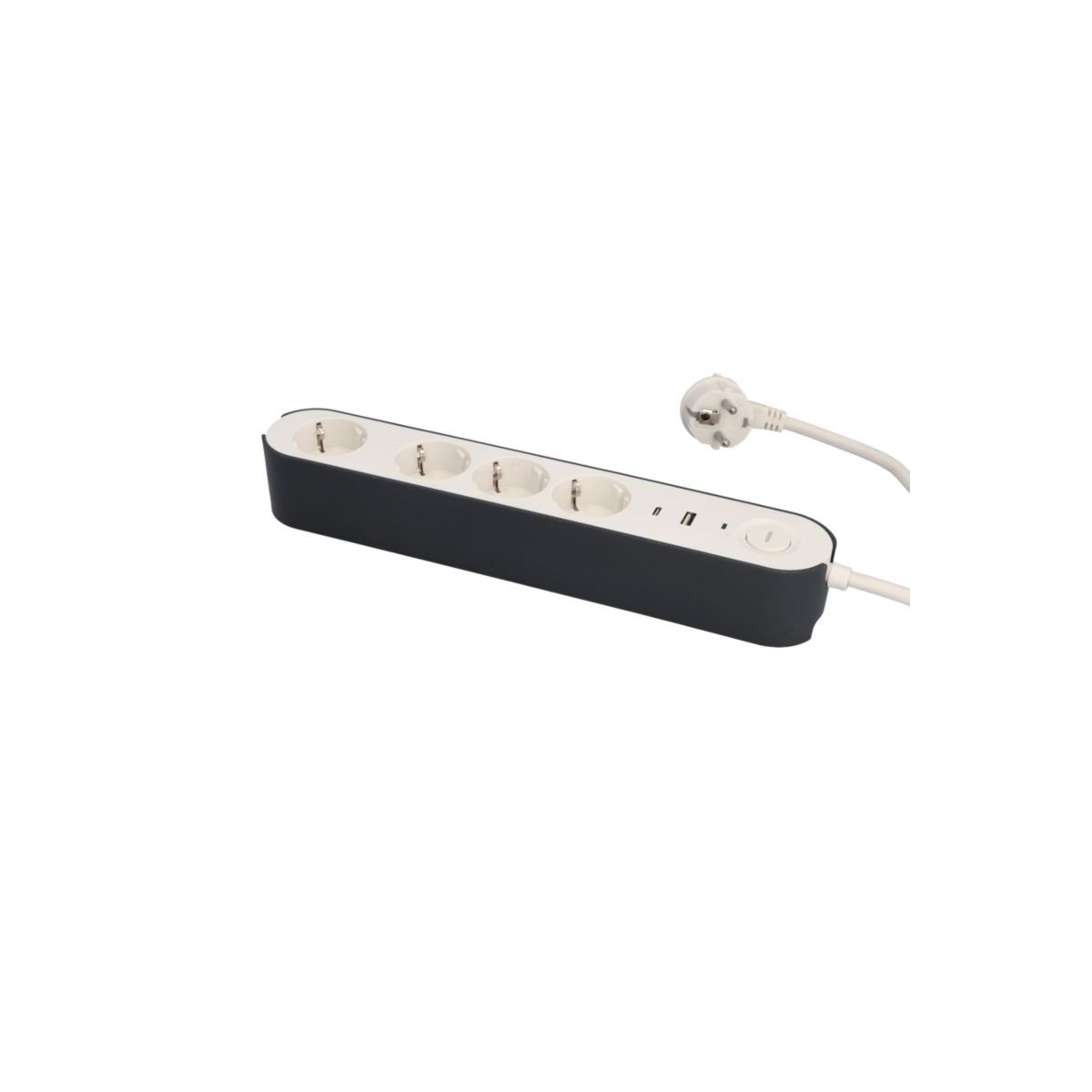 Unitec Tischsteckdose Greenline 4-fach+USB A/C