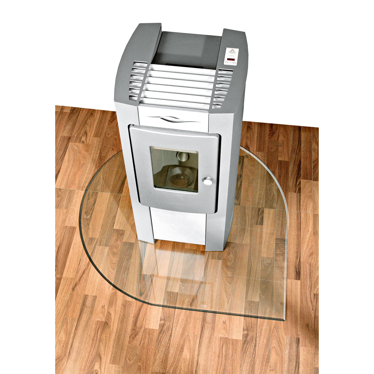 Glasbodenplatte Tropfenform 110 x 110 cm Bild 1