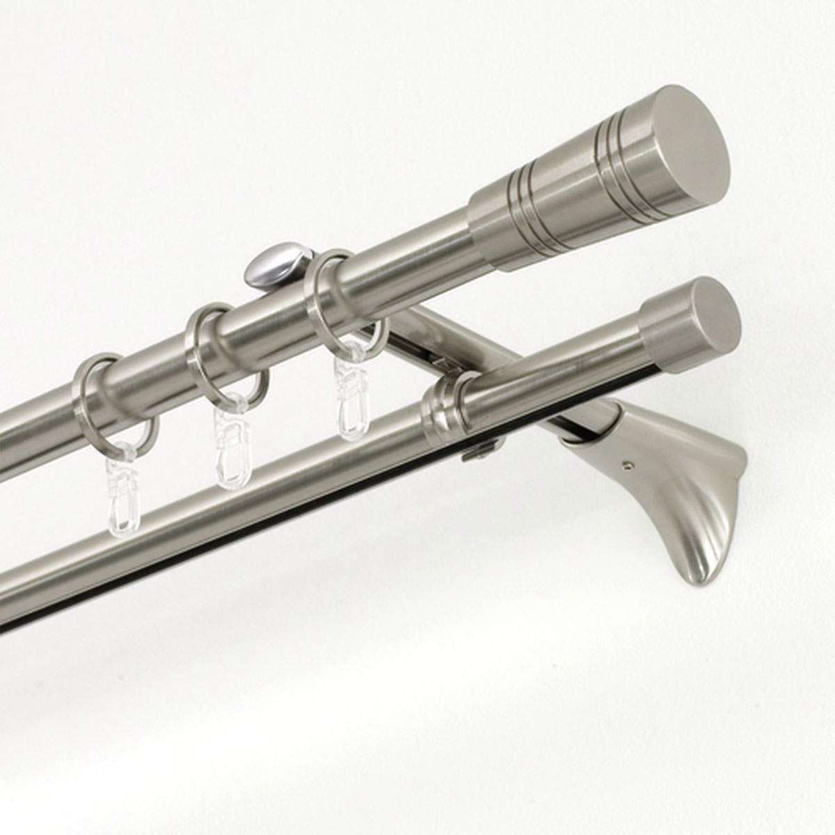 Gardinia Endstück Chicago Apollo für Durchmesser 20 mm Edelstahl-optik Bild 4