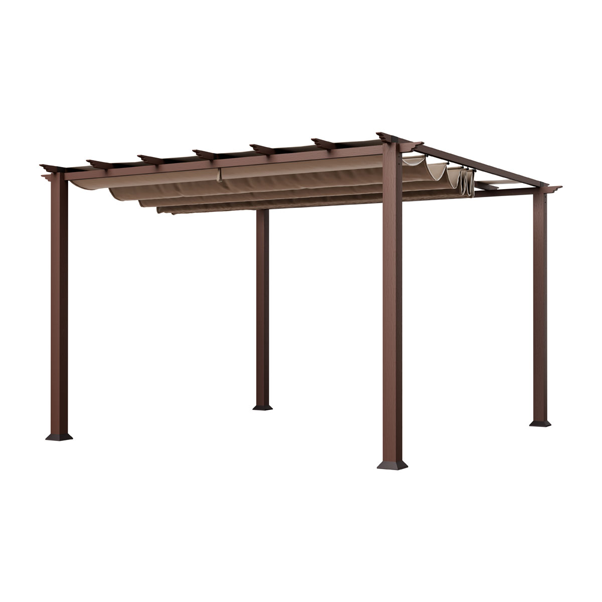 Paragon Outdoor Outdoor Pergola Florida 1111 350x350x235cm Dunkelbraun