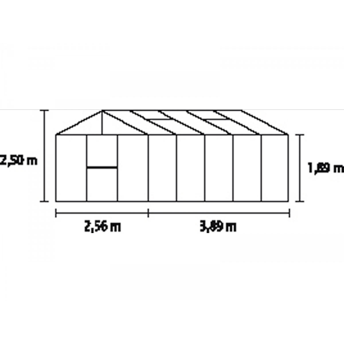 Vitavia Gewächshaus Zeus 10000 10m² 10 mm Hohlkammerplatte silber Bild 2