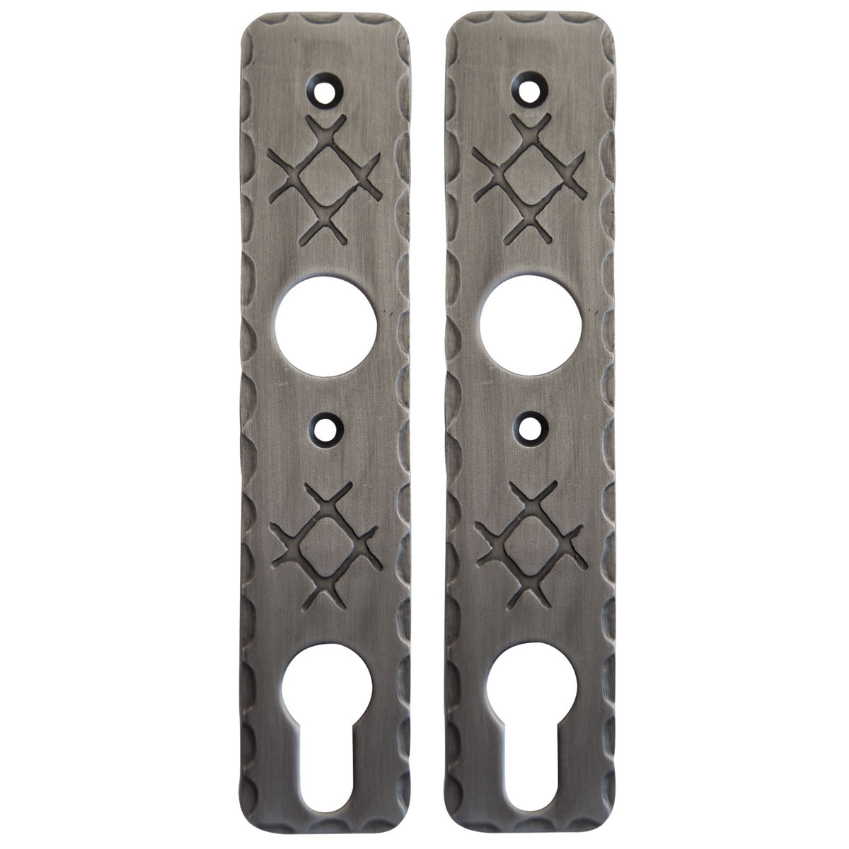 Alpertec Kurzschildpaar aus Schmiedeeisen verzinkt Bild 2