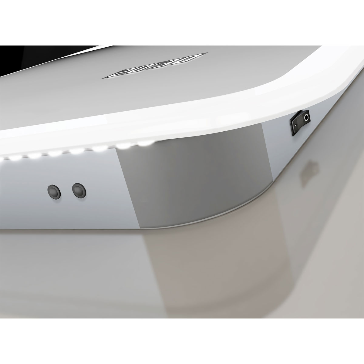 DSK  Design LED Lichtspiegel Silver Sintra 45 x 70 cm Bild 5