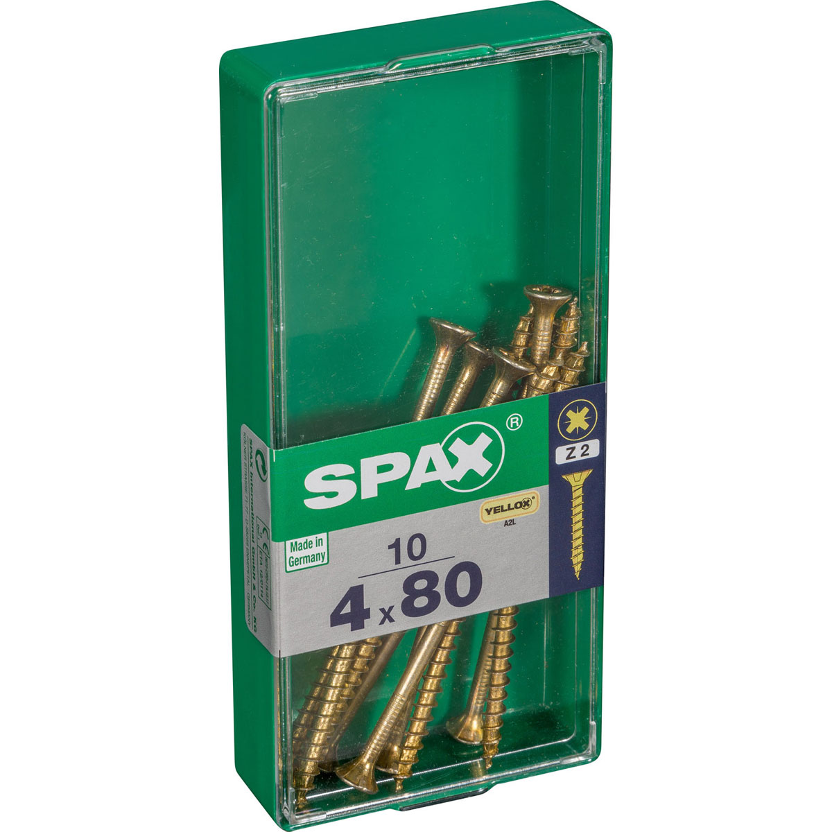 Spax Universalschrauben Yellox Senkkopf 4 x 80 M 10 Stück Bild 2