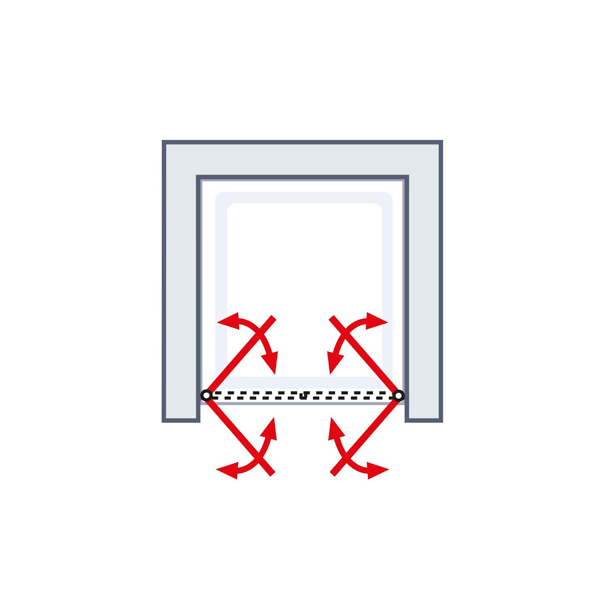 Schulte BlackStyle Pendeltür in Nische Alexa Style 2.0 192 x 80 cm Bild 4