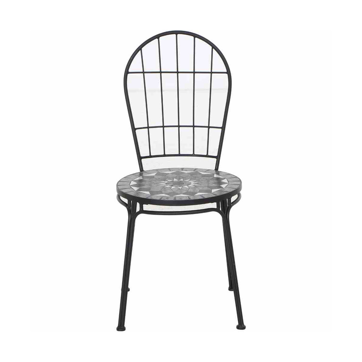 Siena Garden Stapelstuhl Como Gestell Stahl schwarz Bild 2