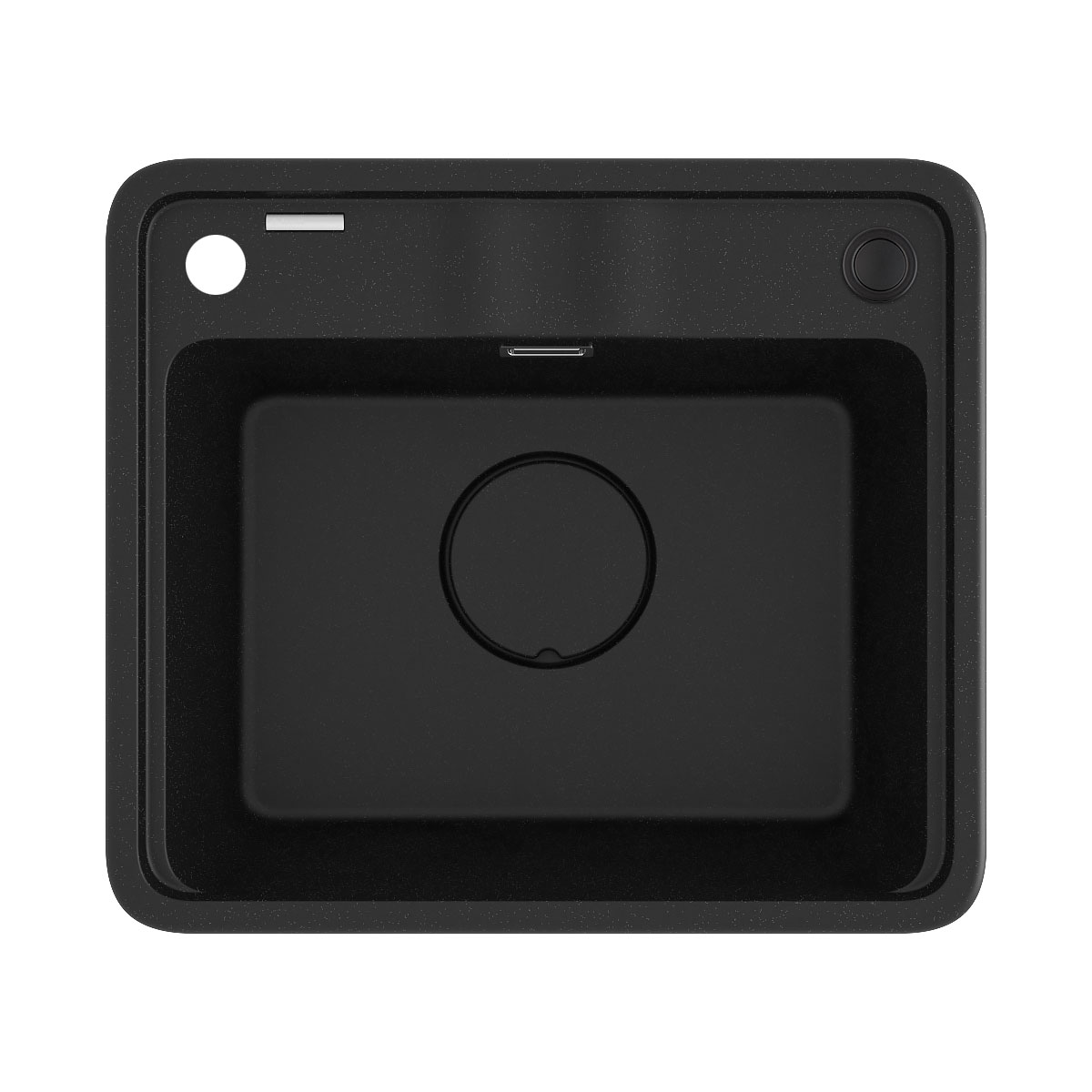 deante Granit- Einbauspüle Momi 44 x 50 cm Graphit Metallic Bild 1