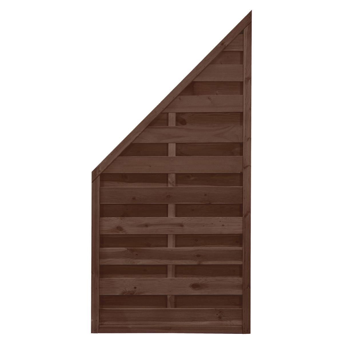 Zaunserie Oslo Anschluss 90 x 180/90 cm Kiefer braun lasiert Zaunserie Oslo Anschluss 90 x 180/90 cm Kiefer braun lasiert