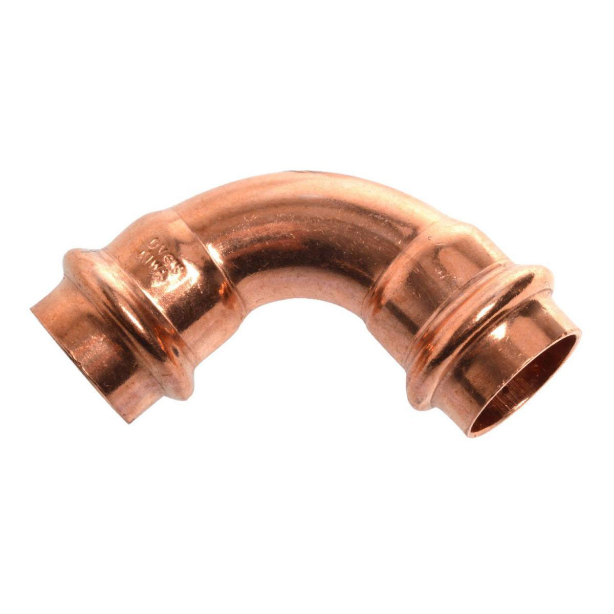 Kirchhoff Bogen 90 2 Muffen Pressfitting für Kupfer 15 mm V-Kontur 1 Stück Bild 1