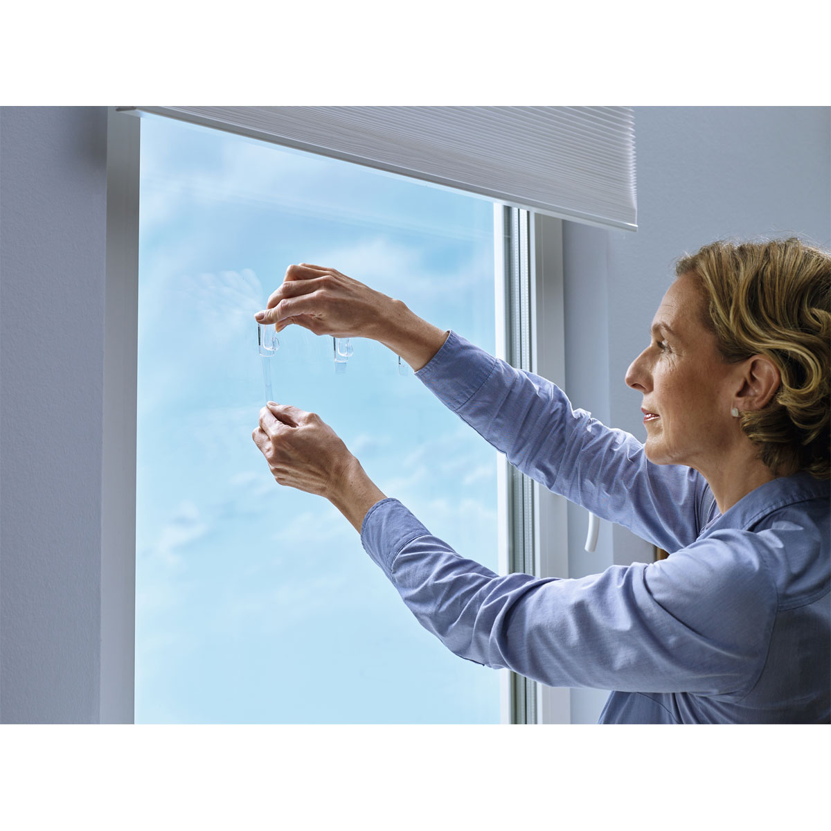 Tesa Klebehaken transparent Glas 2 Stück Traglast 2 x 1 kg Bild 3