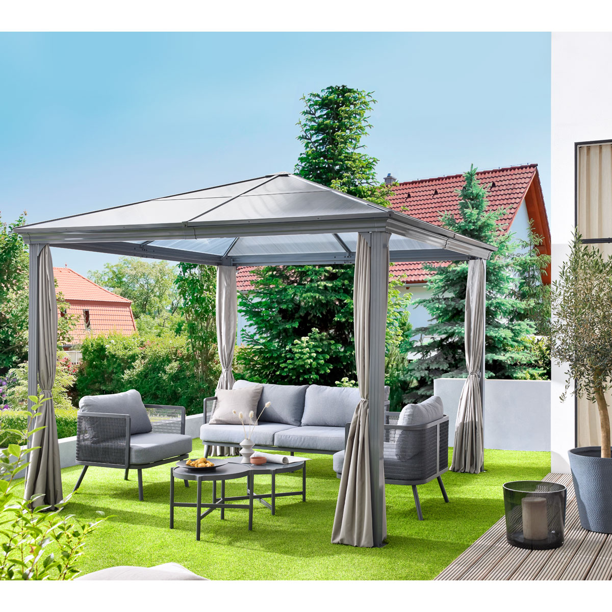 Haveson Pavillon Norderney 3 x 2,7 x 3 m Bild 6