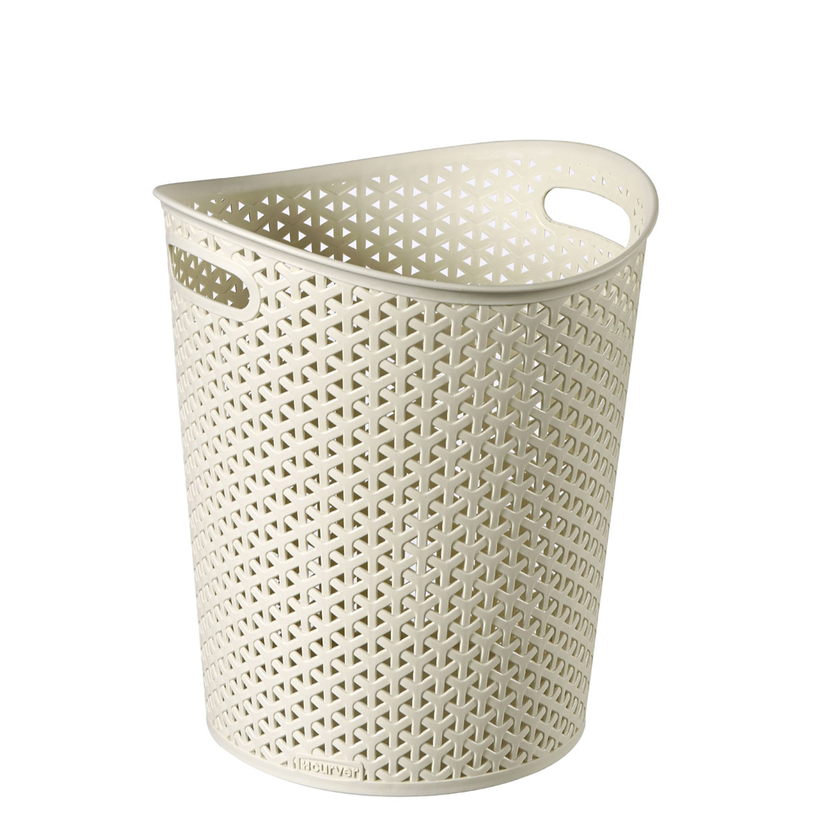 Curver Papierkorb My Style Rattan-Optik creme