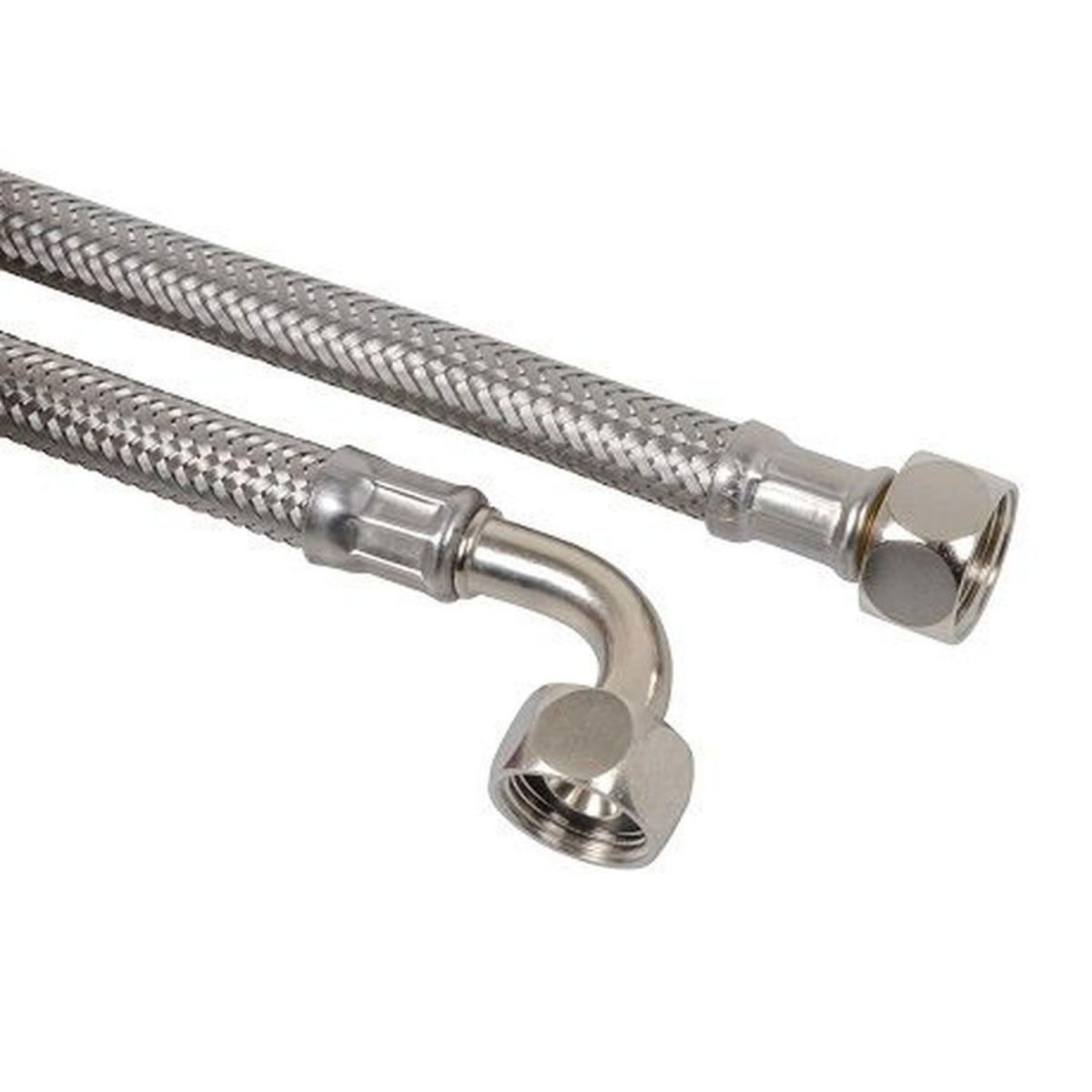 Kirchhoff Spülkasten-Anschlussschlauch mit Bogen 3/8"IG x 200 mm x 3/8"IG