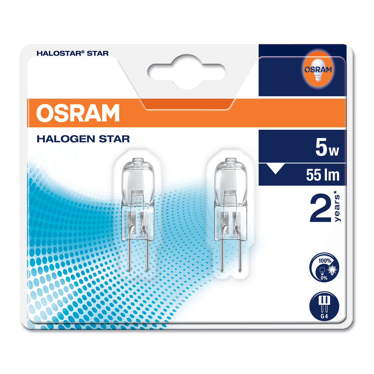 Osram Halogenleuchte warmweiß G4 5W B 2700 k Bild 2