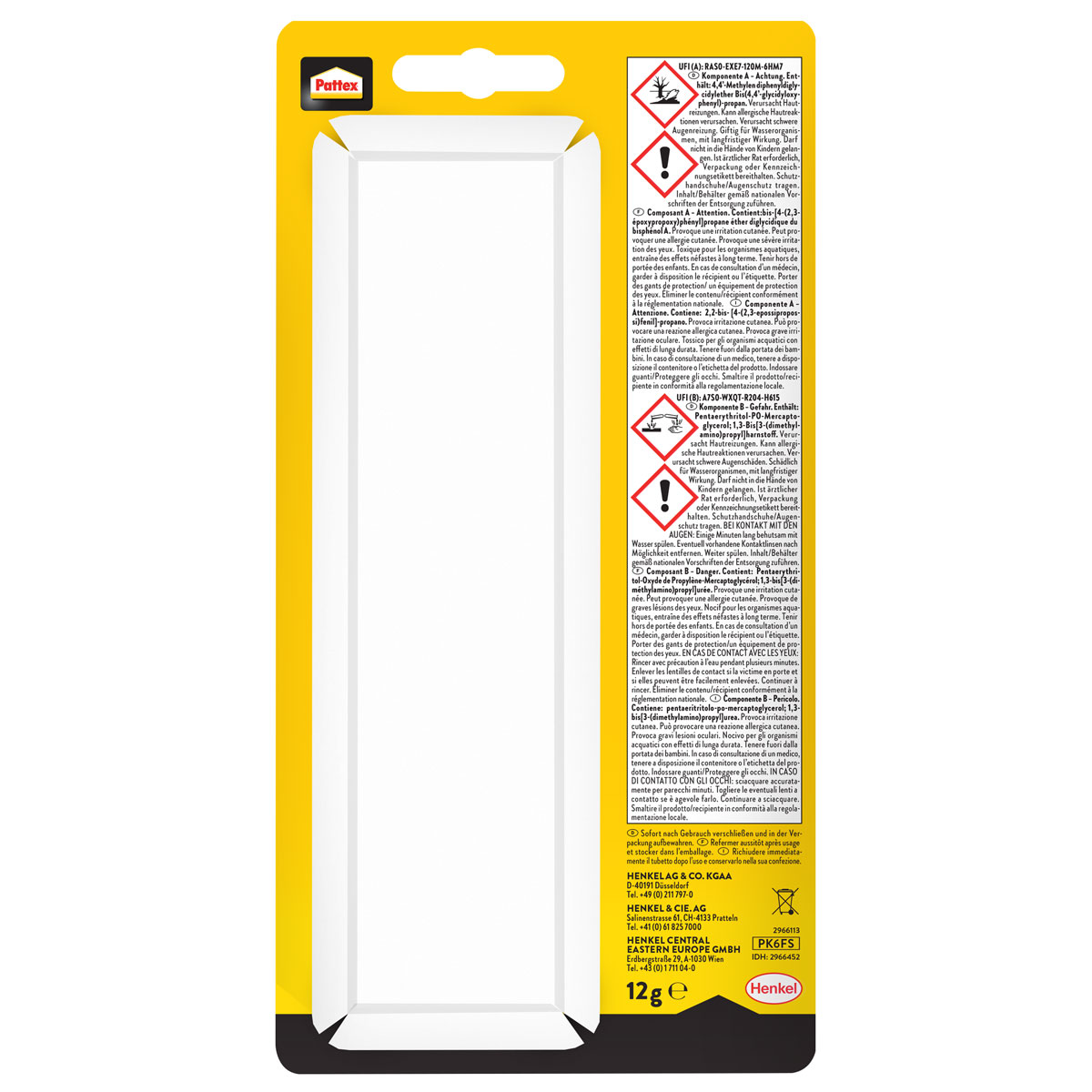 Pattex 2K-Epoxidharz Kraft-Mix Extrem Fest 12 g Bild 2