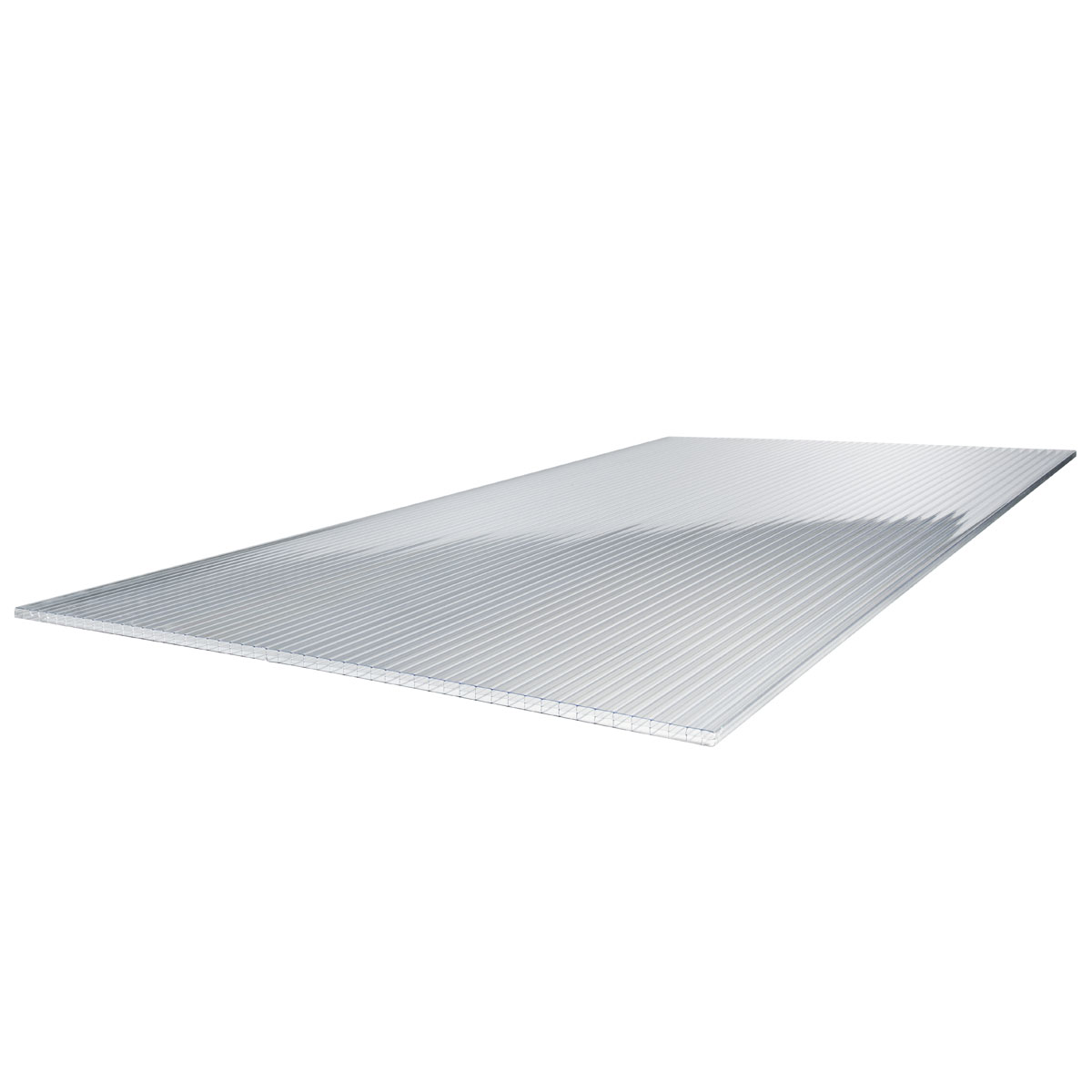 gutta Polycarbonat-Hohlkammerplatte transparent 250 x 98 x 1 cm