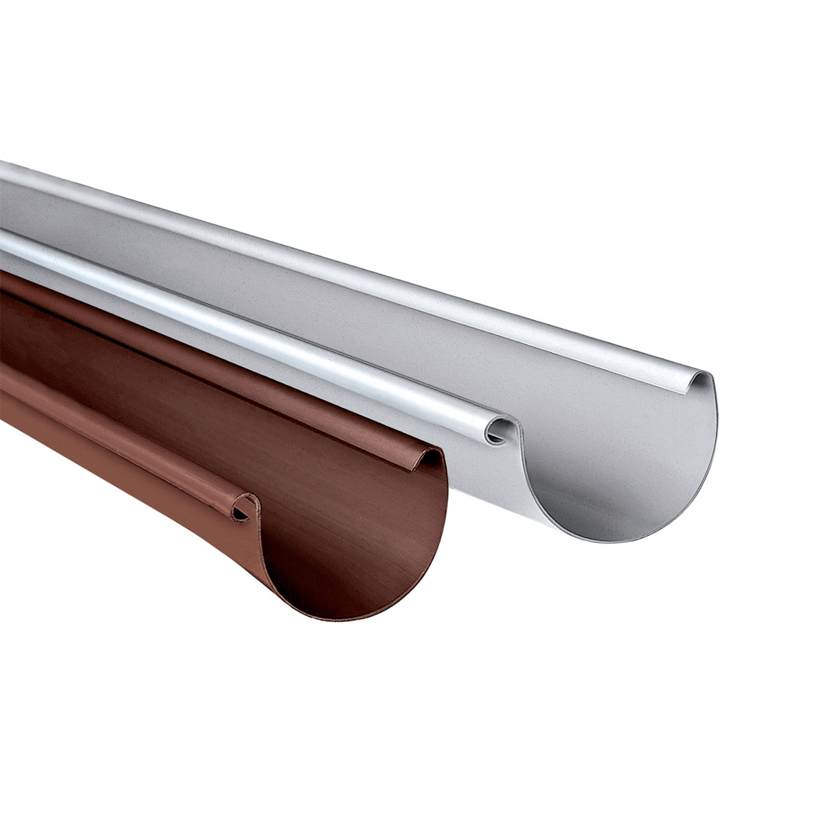 Marley Dachrinne RG 100 Kunststoff halbrund 2m braun Bild 2