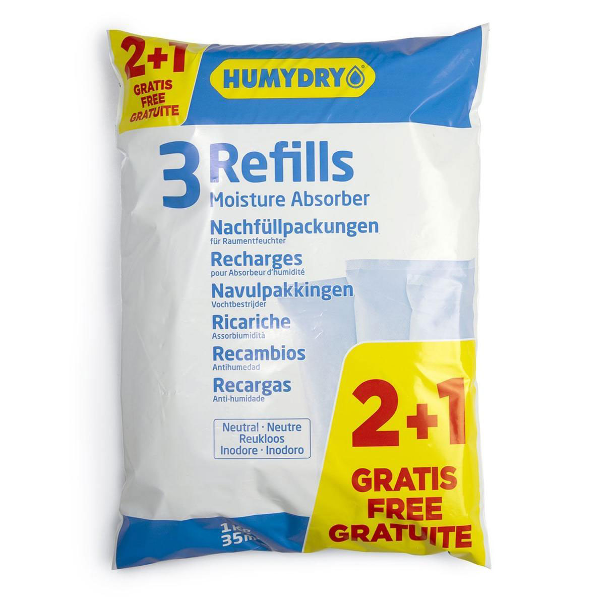 Humydry Nachfüllpackungen 3 x 1000g geruchsneutral Humydry Nachfüllpackungen 3 x 1000g geruchsneutral