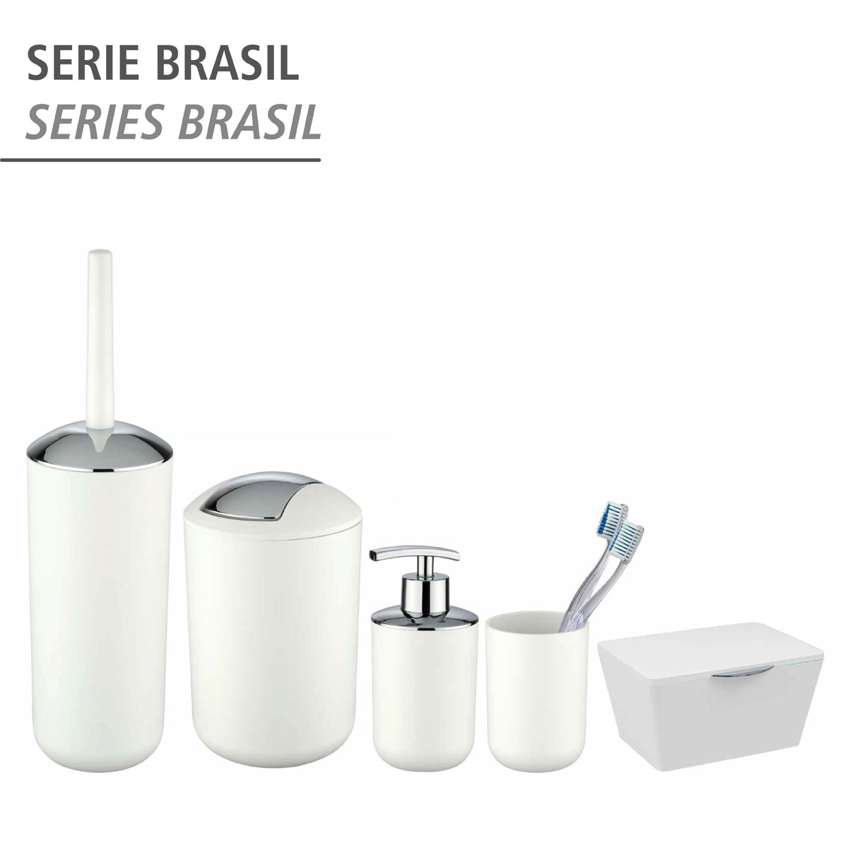 Wenko Kosmetikeimer Brasil L weiß 6,5 L Bild 5