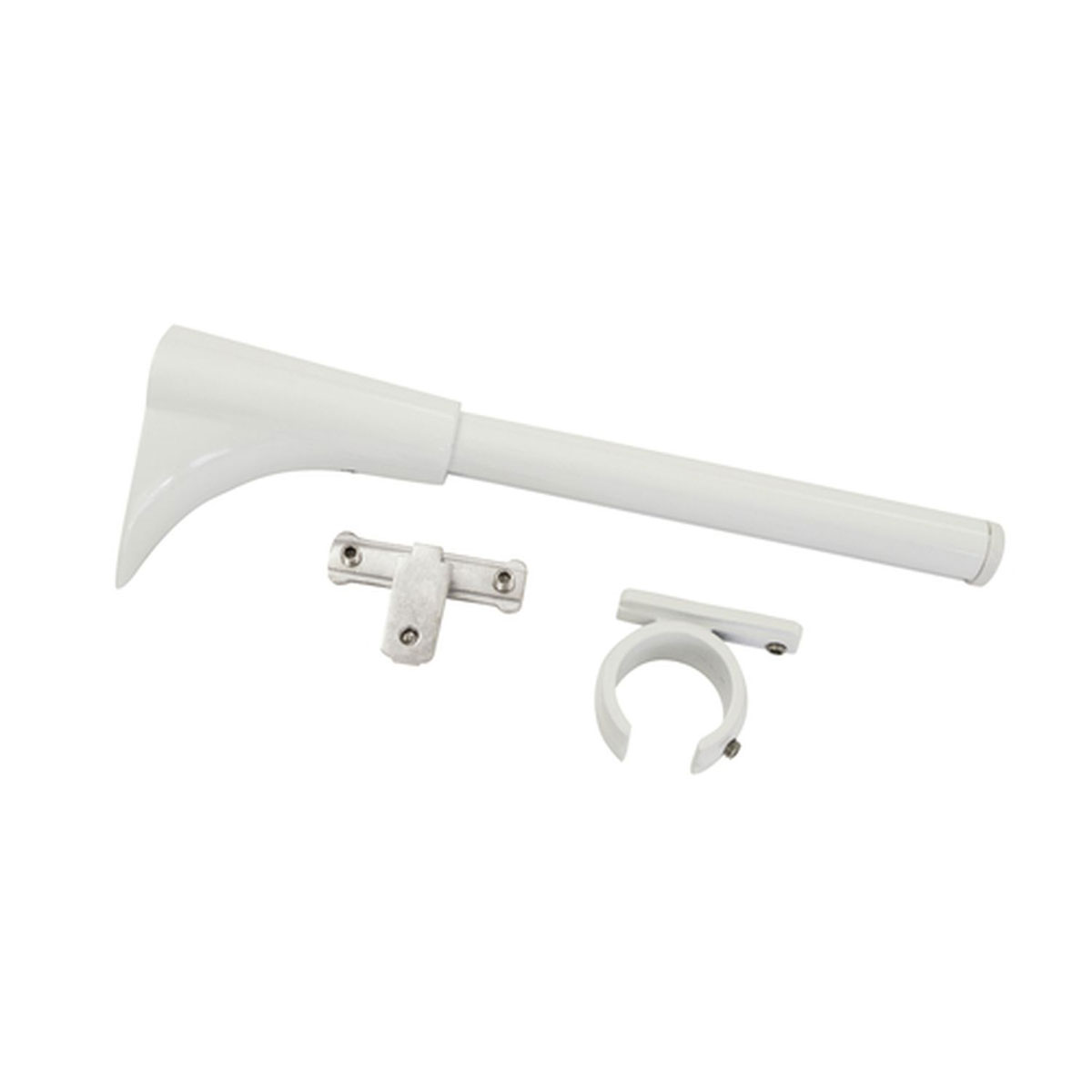 Gardinia Universal Träger 1- und 2-Lauf für Durchmesser 20 mm 6/5 cm weiß Bild 1