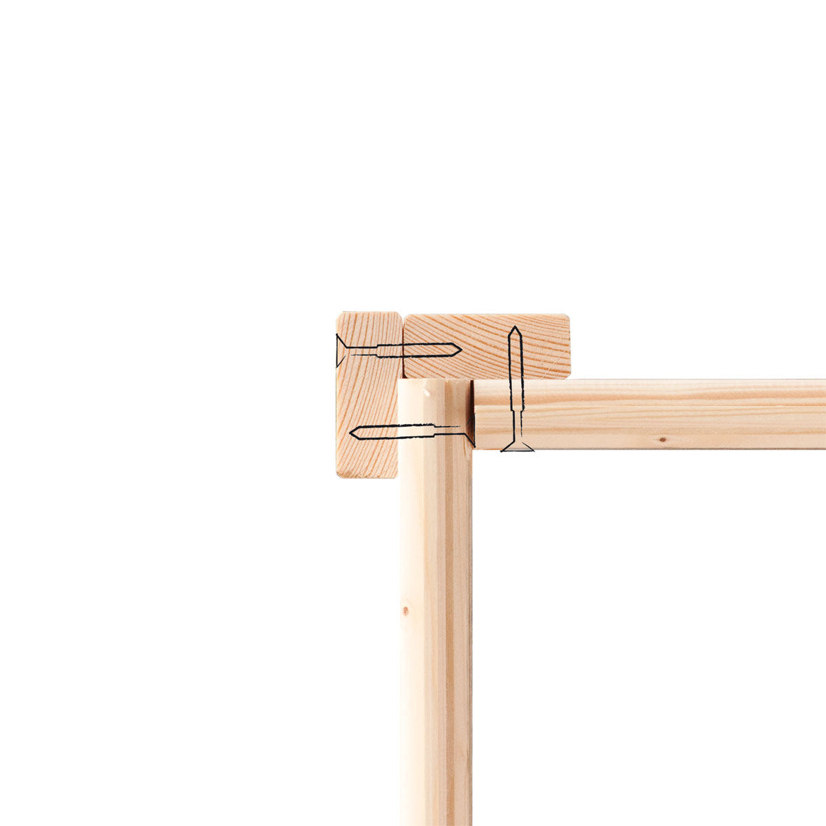 Karibu  Stelzenhaus Benjamin naturbelassen inkl Rutsche rot Bild 5