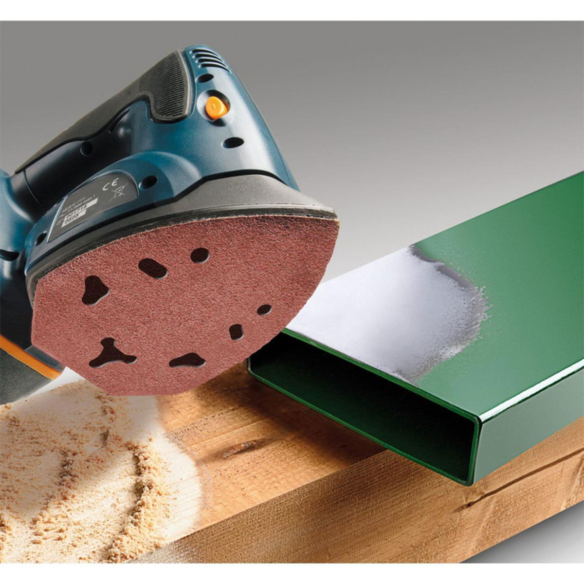 kwb  Schleifdreiecke Quick Stick Holz und Metall 100 x 140 mm K80 Bild 3