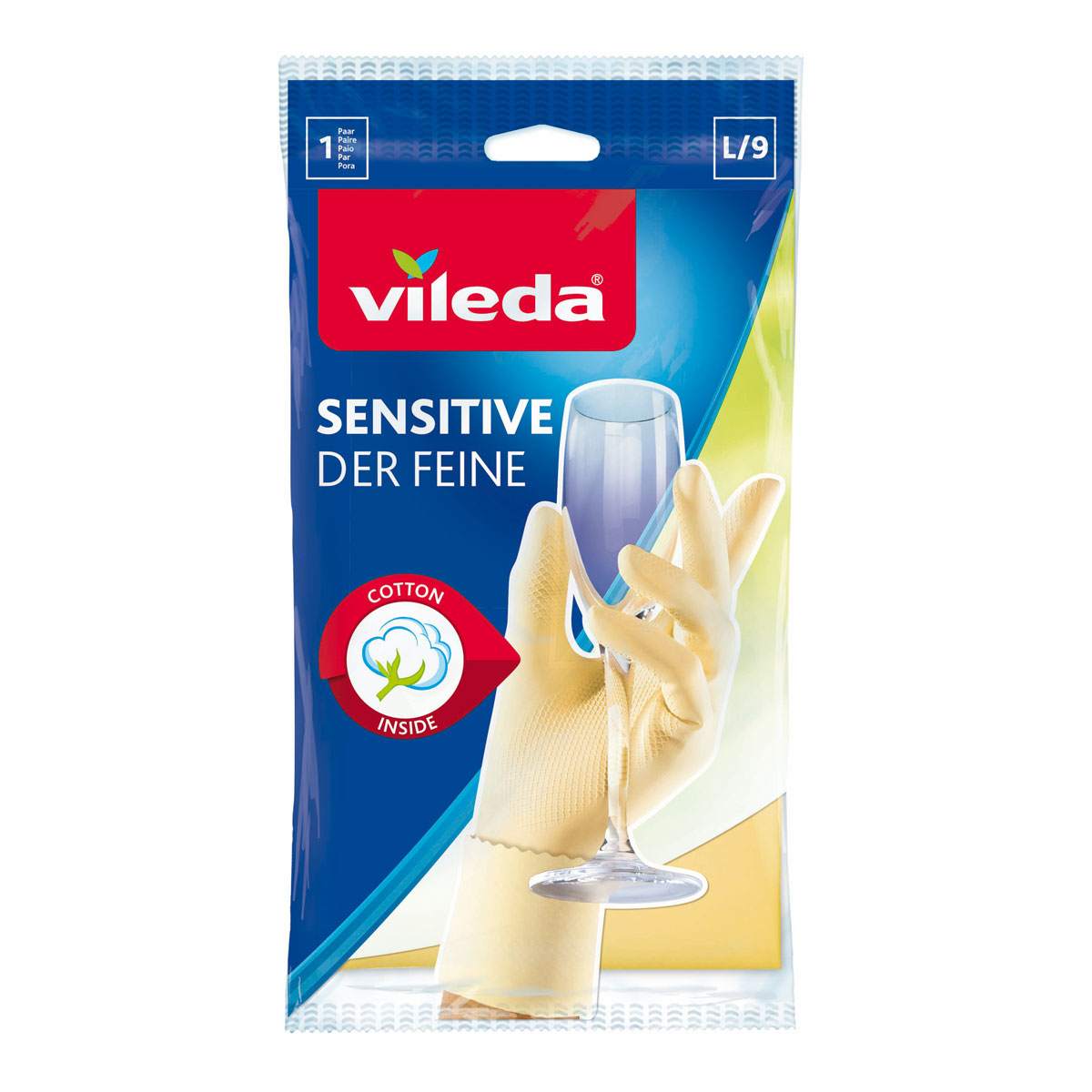 Vileda Handschuh Der Feine/Sensitive Gröe L Vileda Handschuh Der Feine/Sensitive Gröe L