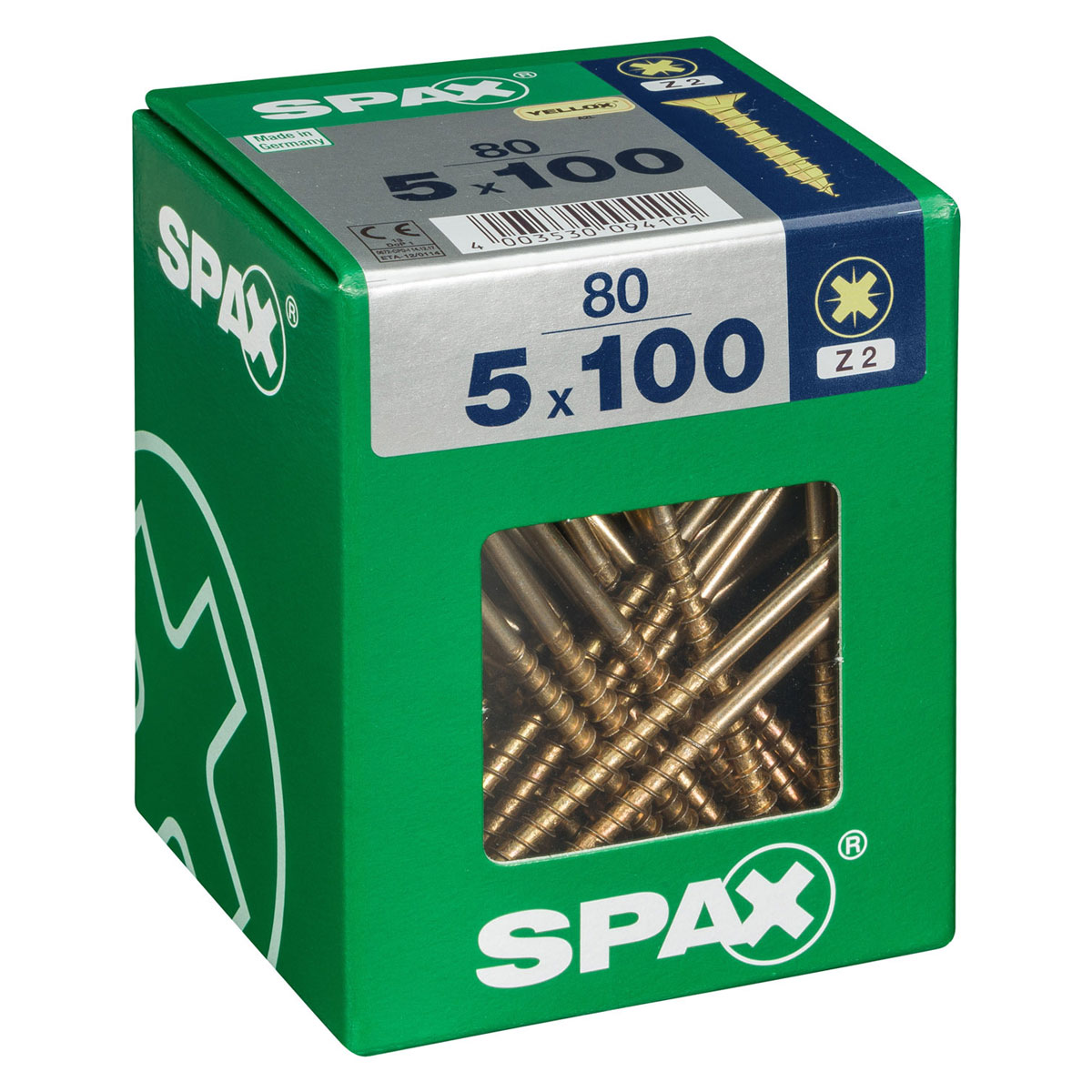 Spax Universalschrauben Yellox Senkkopf 5 x 100 XL 80 Stück Bild 2