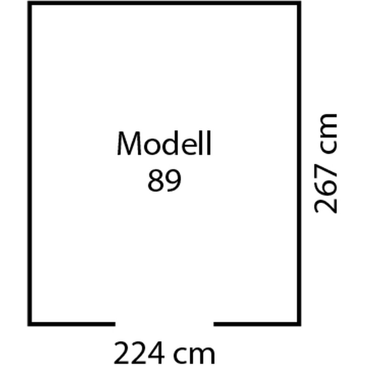 Pergart Gerätehaus Lübeck 6m² anthrazit matt Bild 6