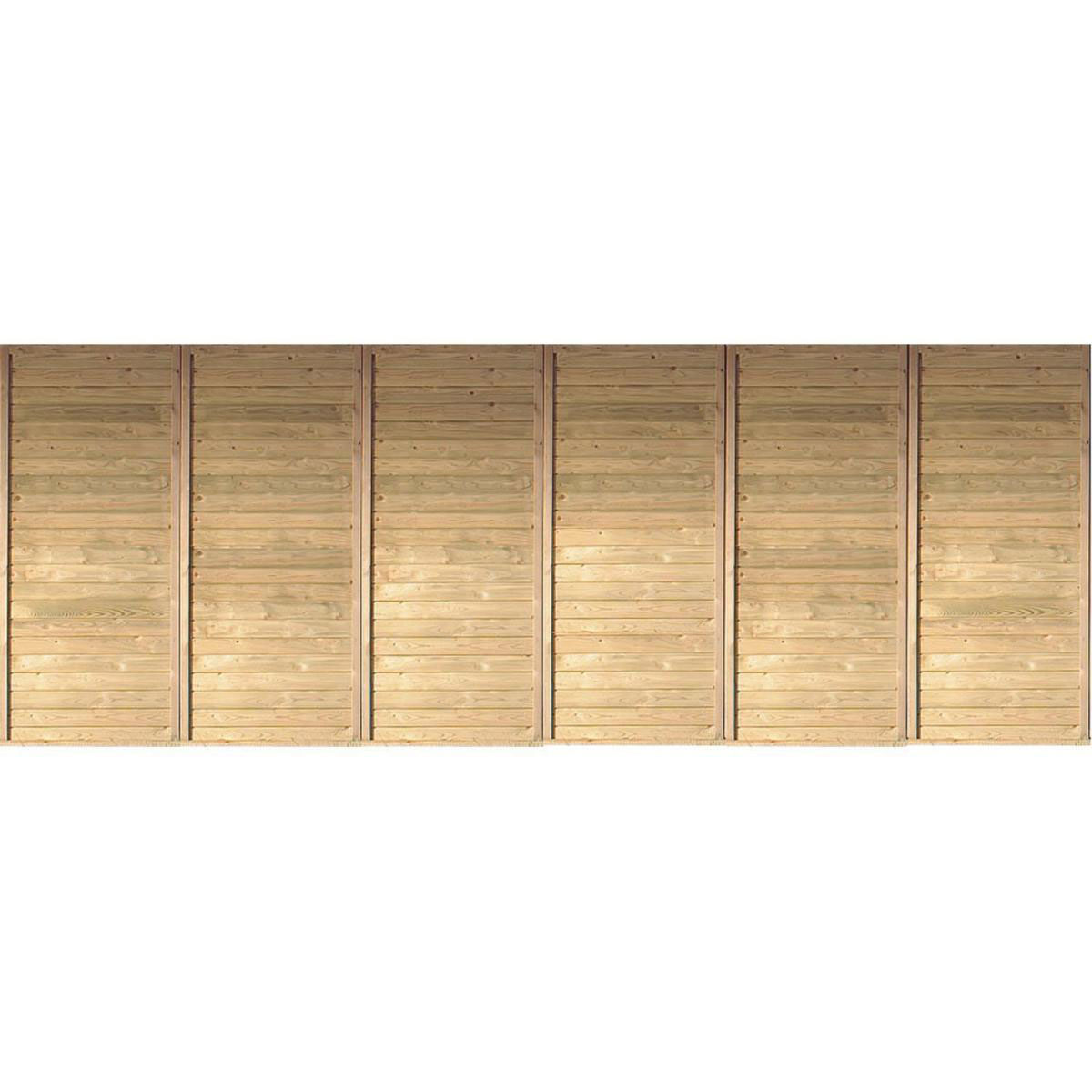 Karibu Rückwand KDI Einzel-/Doppelcarport PUR Höhe 200 cm Breite 540 cm