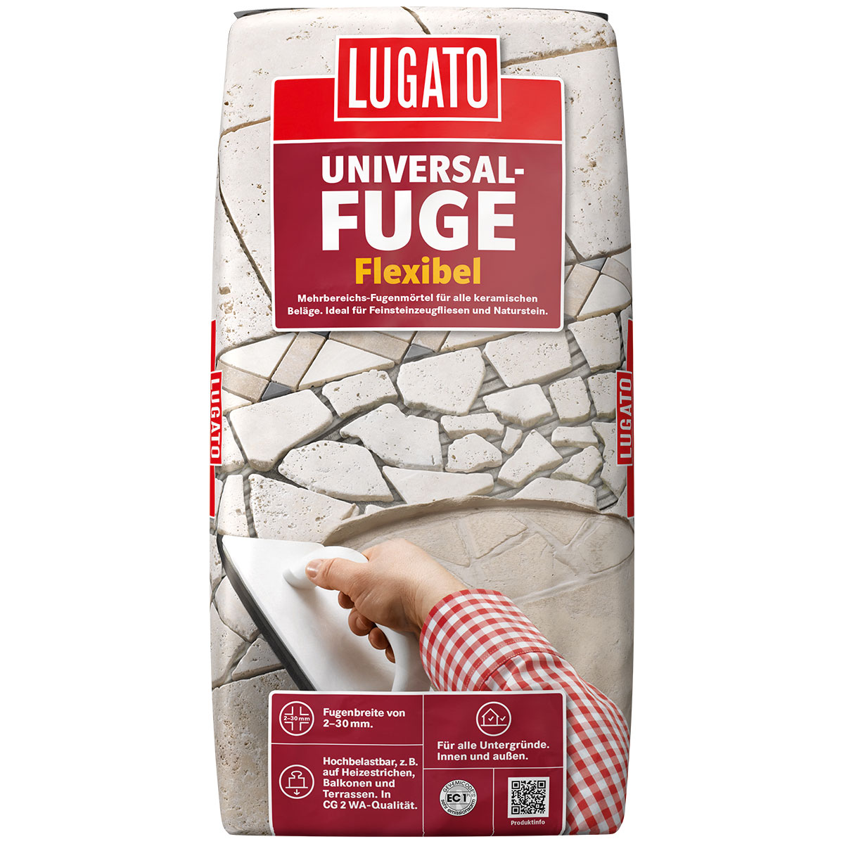 Lugato Universal-Fuge steingrau 20 kg