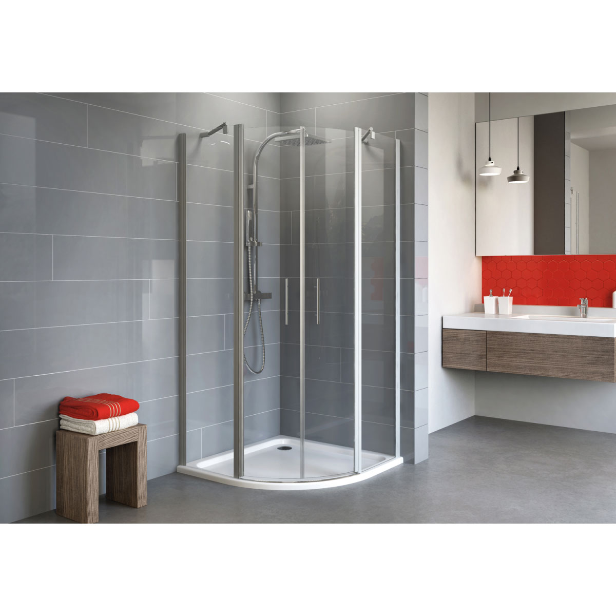 Schulte Runddusche Alexa Style 2.0 Radius 500 mm Bild 1