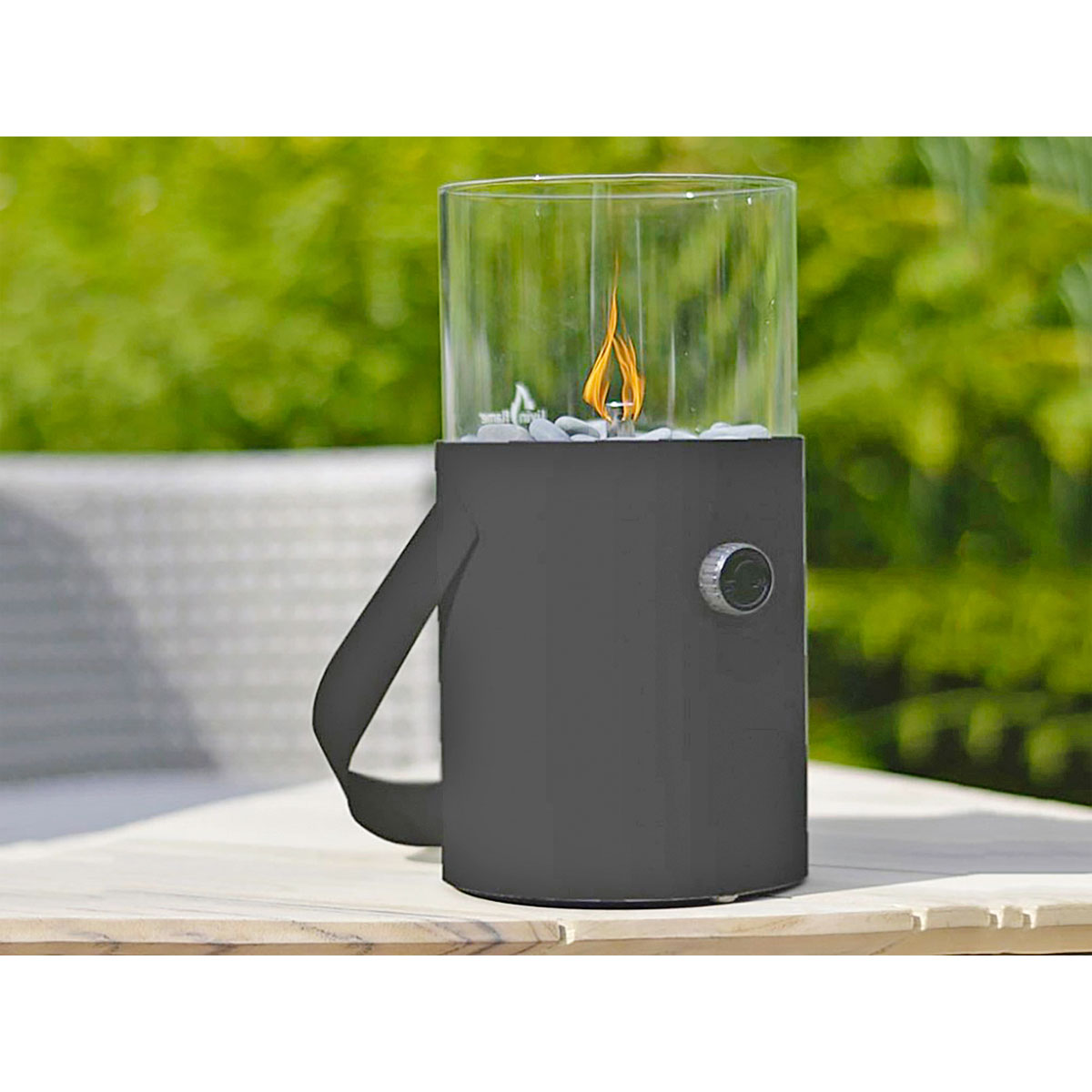 Gas-Windlicht Cosiscoop schwarz 16 x 30 x 16 cm Bild 2