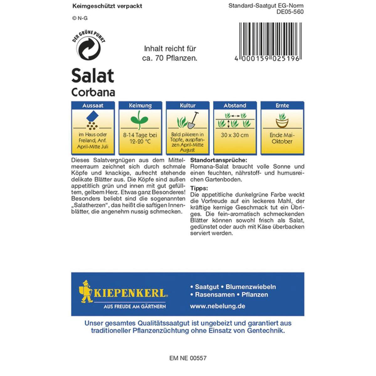 Kiepenkerl Romana-Salat Corbana Bild 2