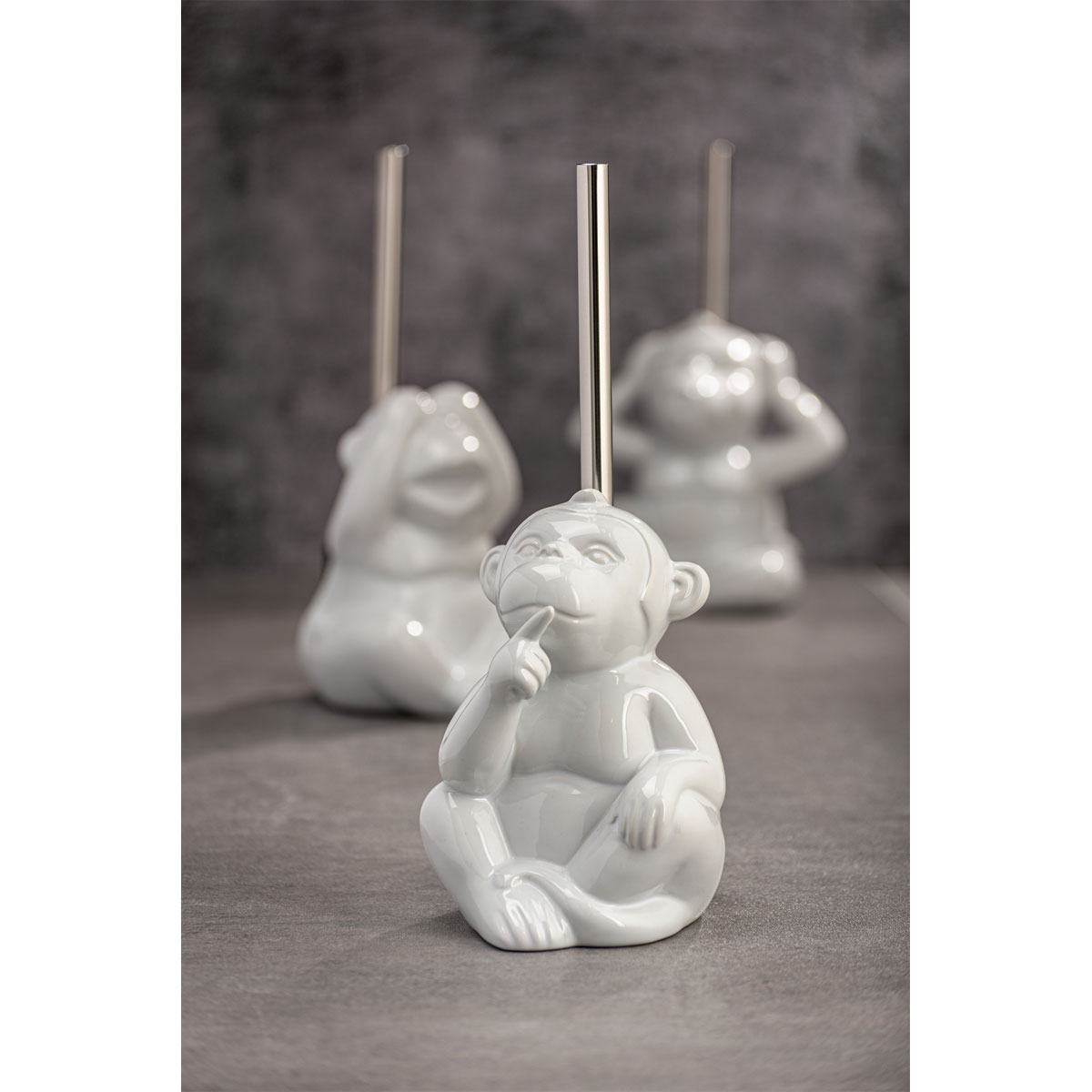 Wenko  WC-Garnitur Monkey Quiet Weiß Keramik Bild 5