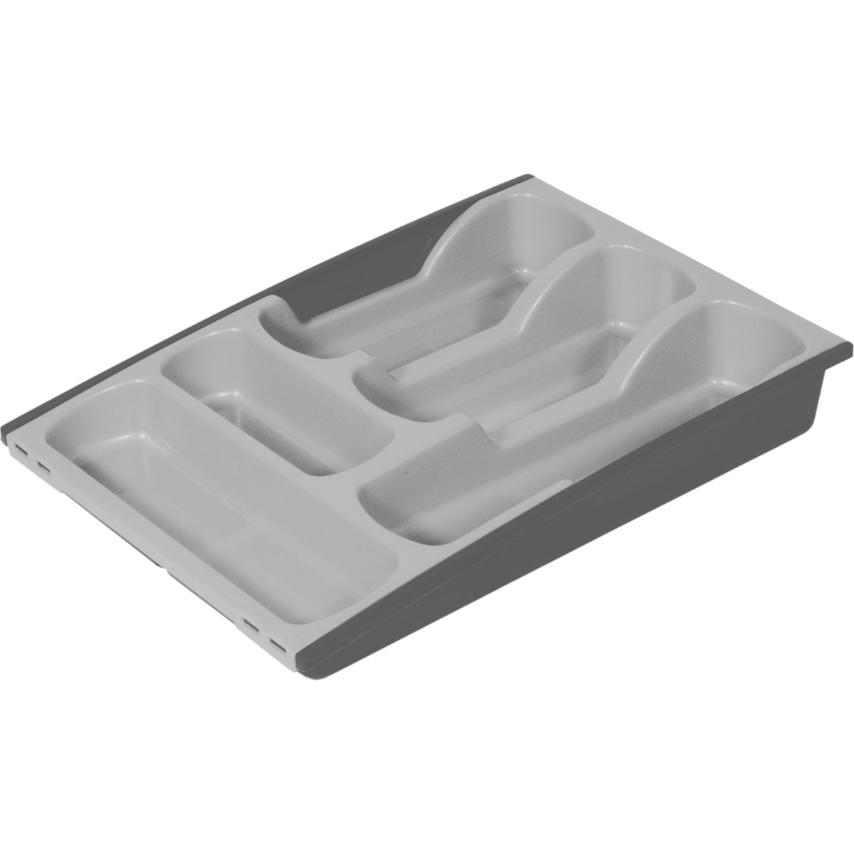 Curver  Besteckkasten ausziehbar anthrazit/hellgrau