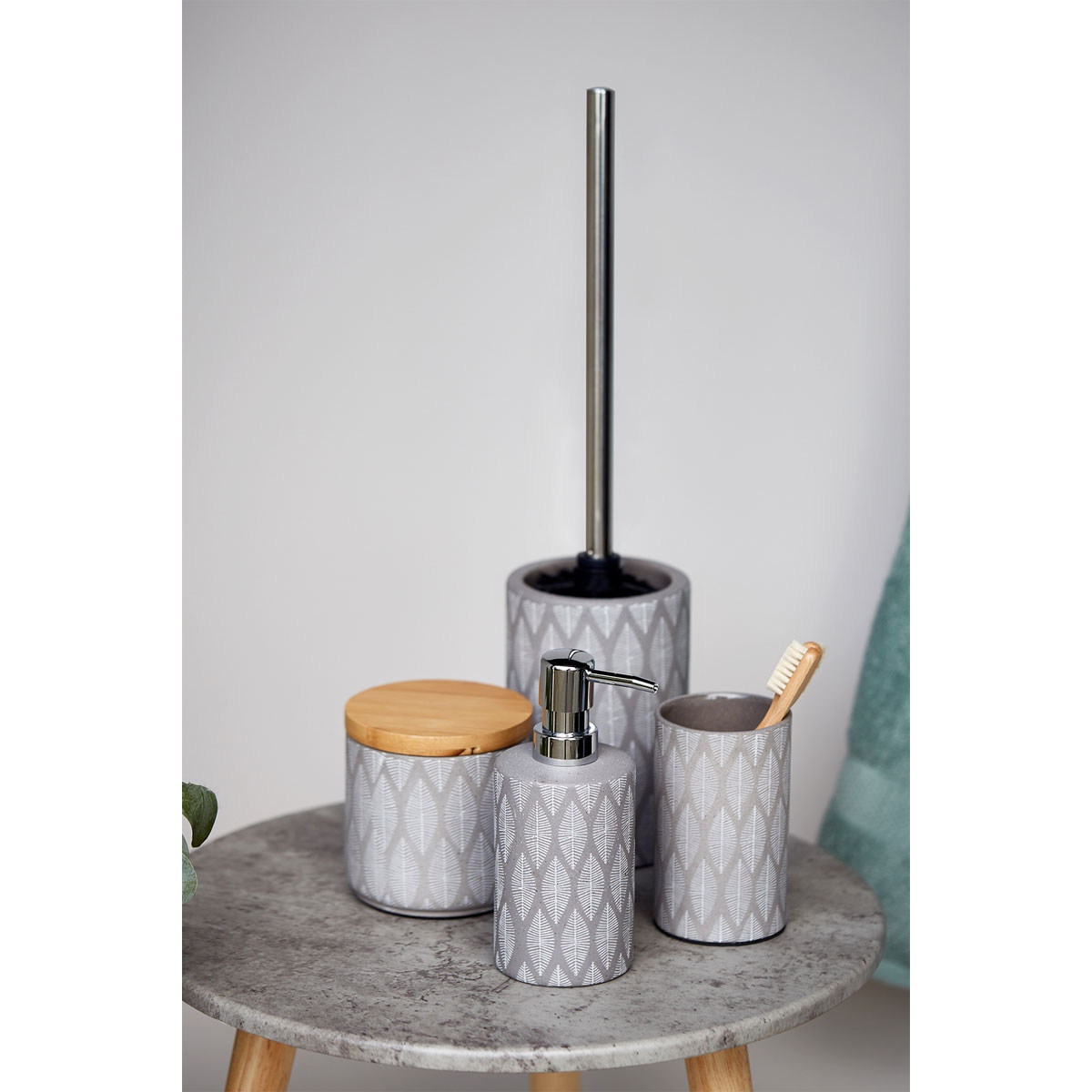 Wenko WC-Garnitur Tupian grau Bild 2