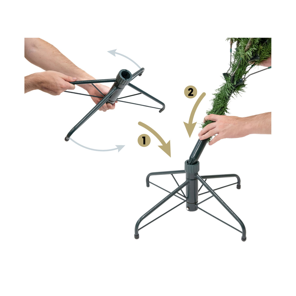 Evergreen Künstlicher Weihnachtsbaum Cedar Frost Kiefer 114x210cm Grün Weiß Bild 9