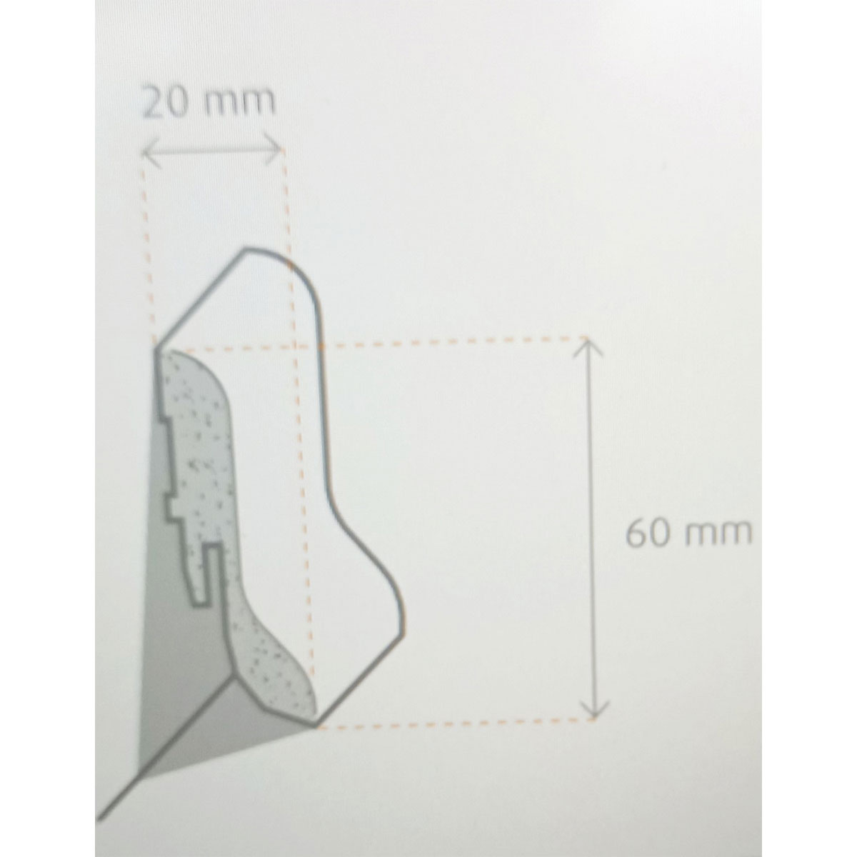 Clip-Laminatleiste SL 60 Buche hell 250 cm lang Bild 2