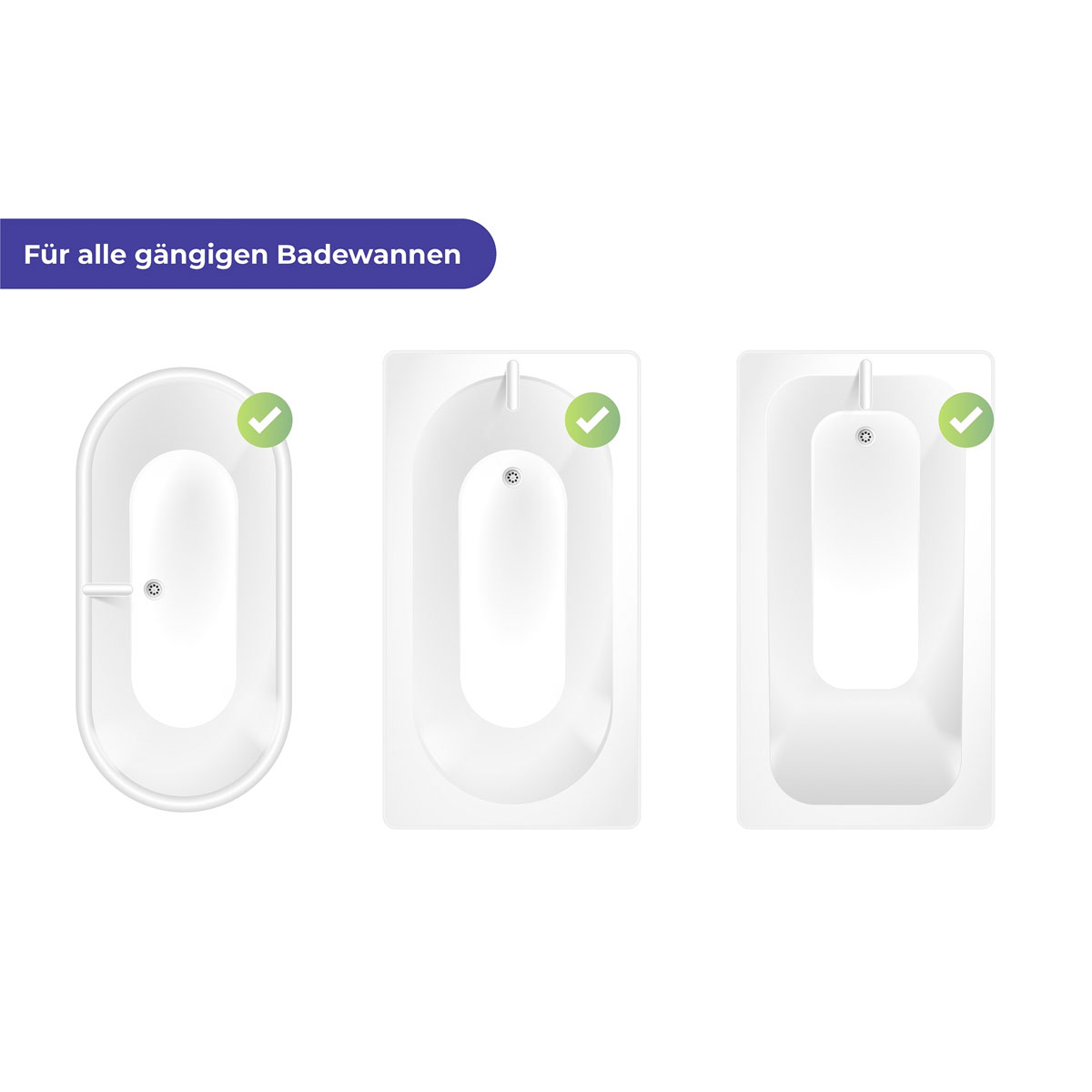 Wenko  Duschrollo 128 x 240 cm schnelltrocknendes Rollo für Dusche und Badewanne Bild 7