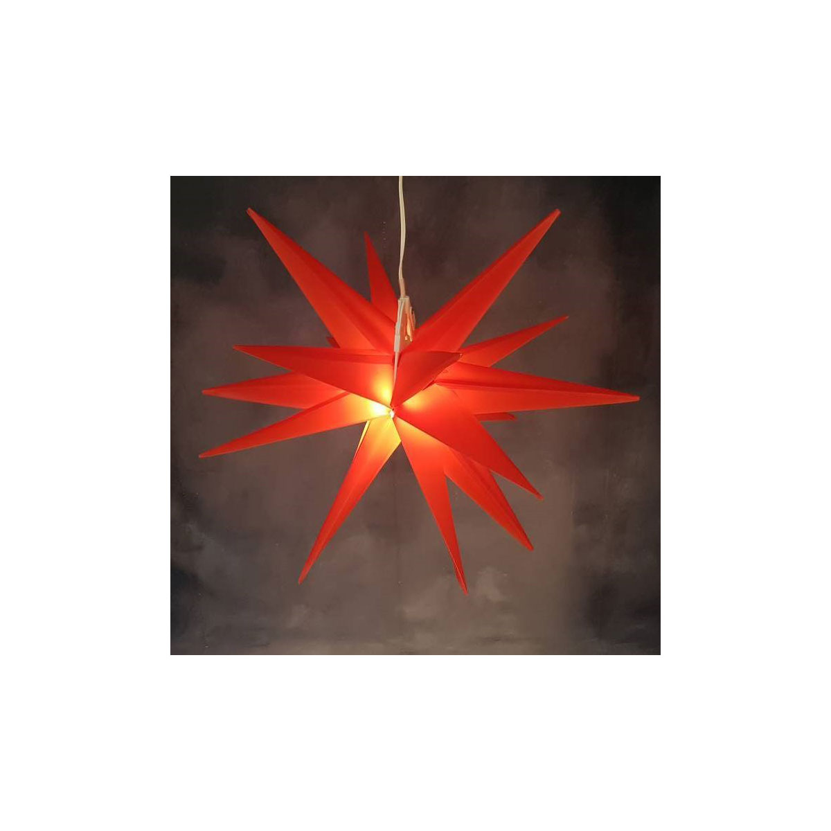 LED-Kunststoffstern rot 35 cm Bild 1