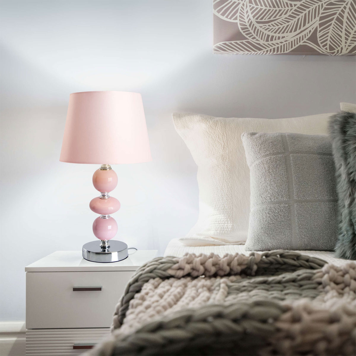 näve  Tischleuchte Araga rosa Keramik Bild 11