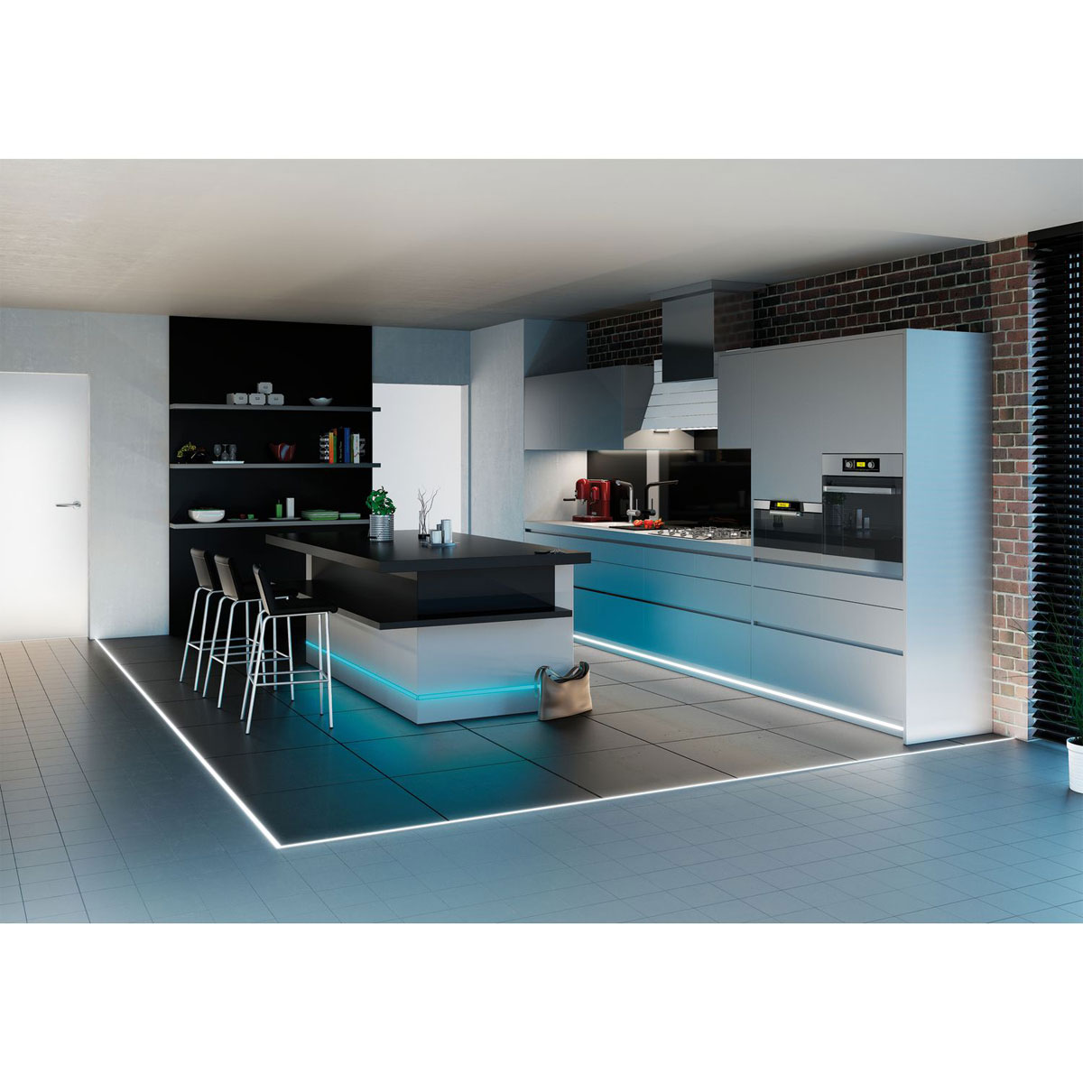 Paulmann Floor Profil mit Diffusor 100 cm Alu eloxiert/Satin Alu Bild 5